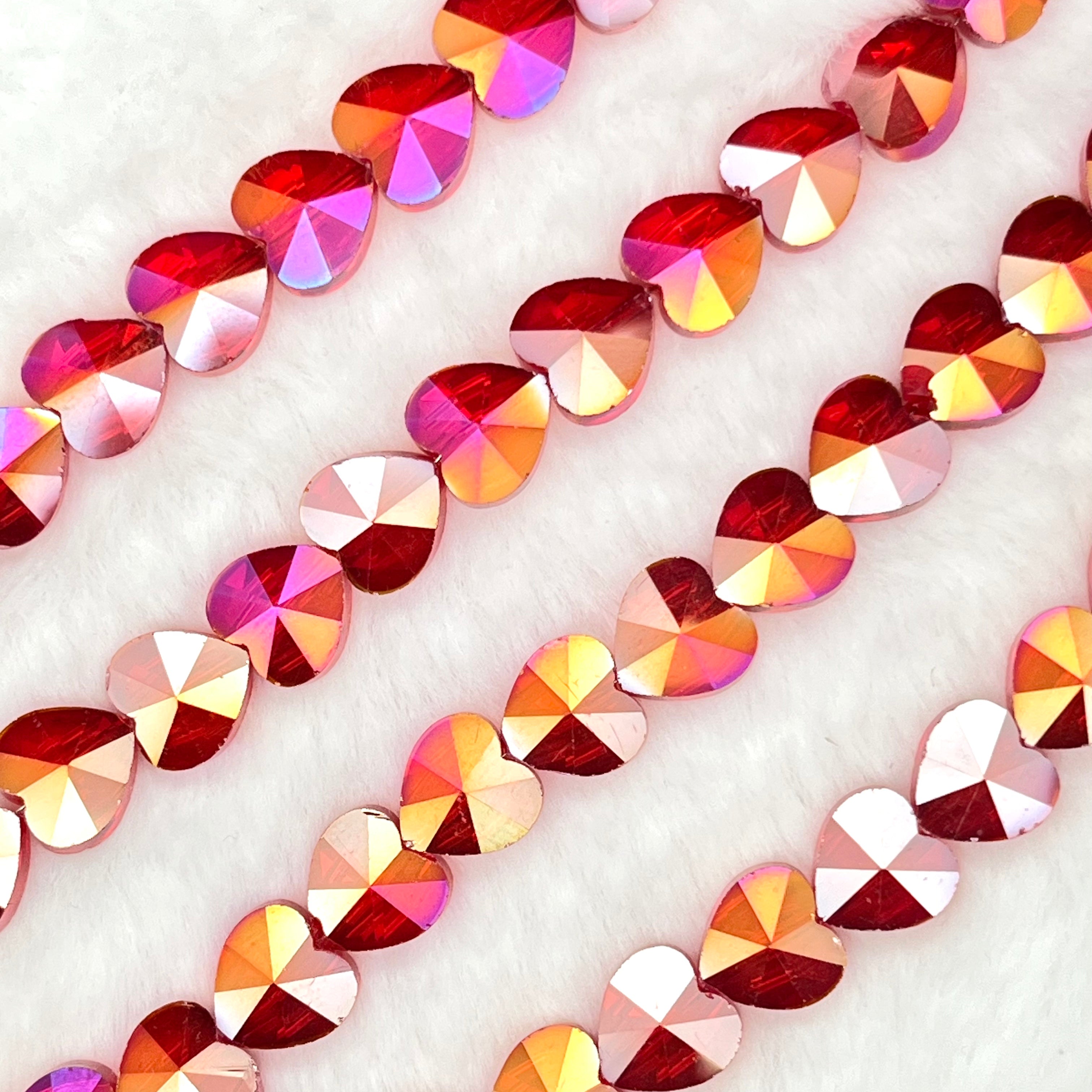 【Love Heart-10mm】Crystal Strands