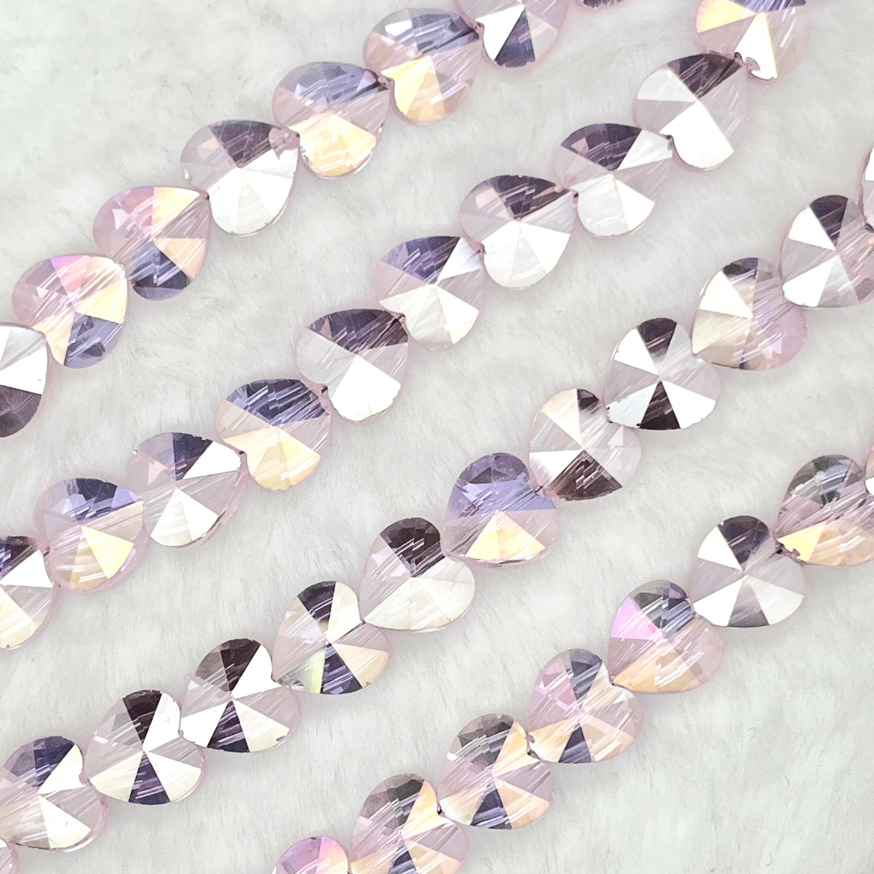 【Love Heart-10mm】Crystal Strands
