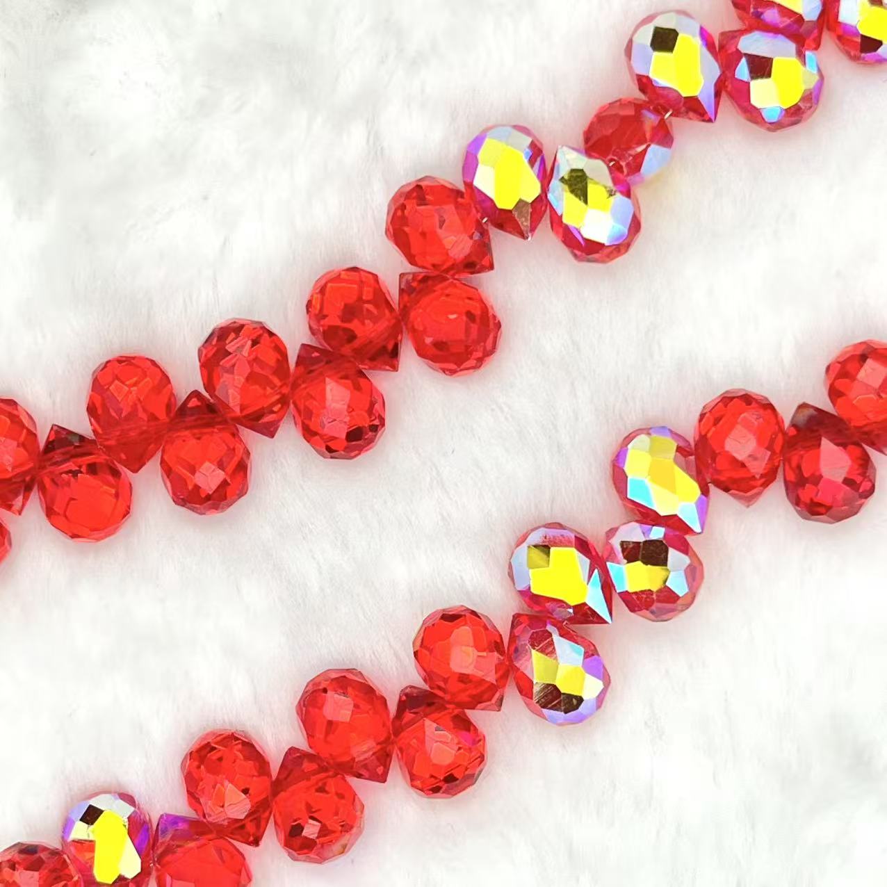 【Faceted Teardrop-5.5mm】Crystal Strands