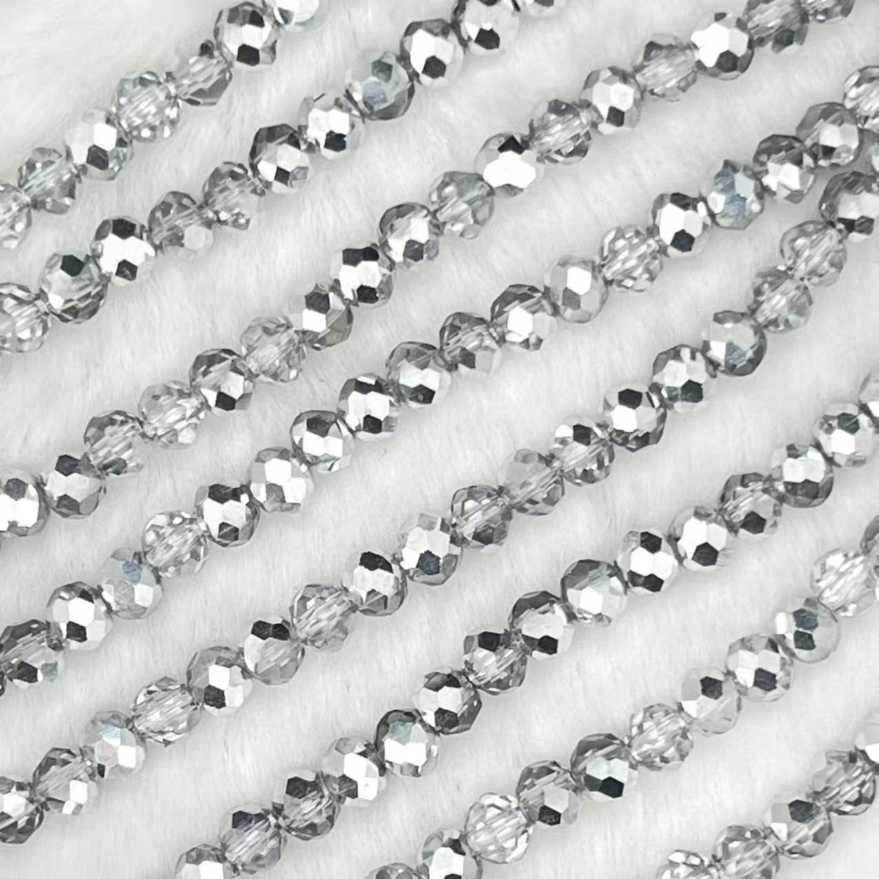 【Special】【Round Faceted-3.5mm】Crystal Strands