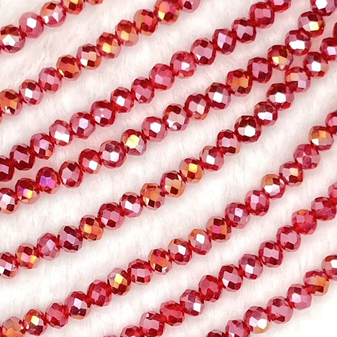 【Special】【Round Faceted-3.5mm】Crystal Strands