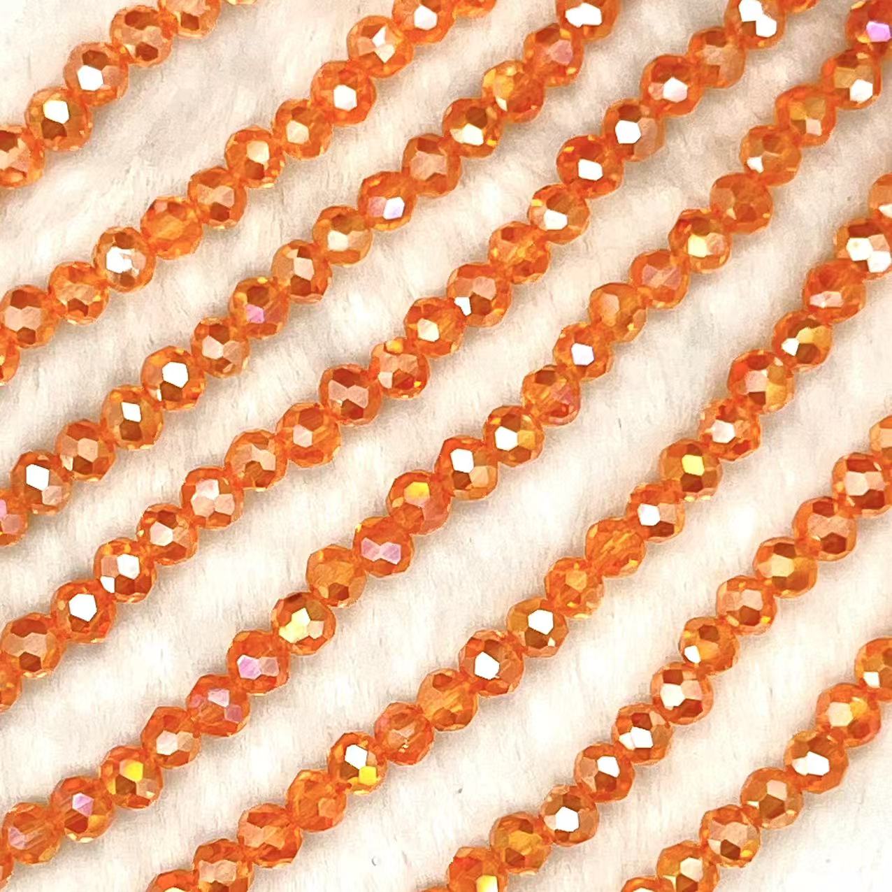 【Special】【Round Faceted-3.5mm】Crystal Strands