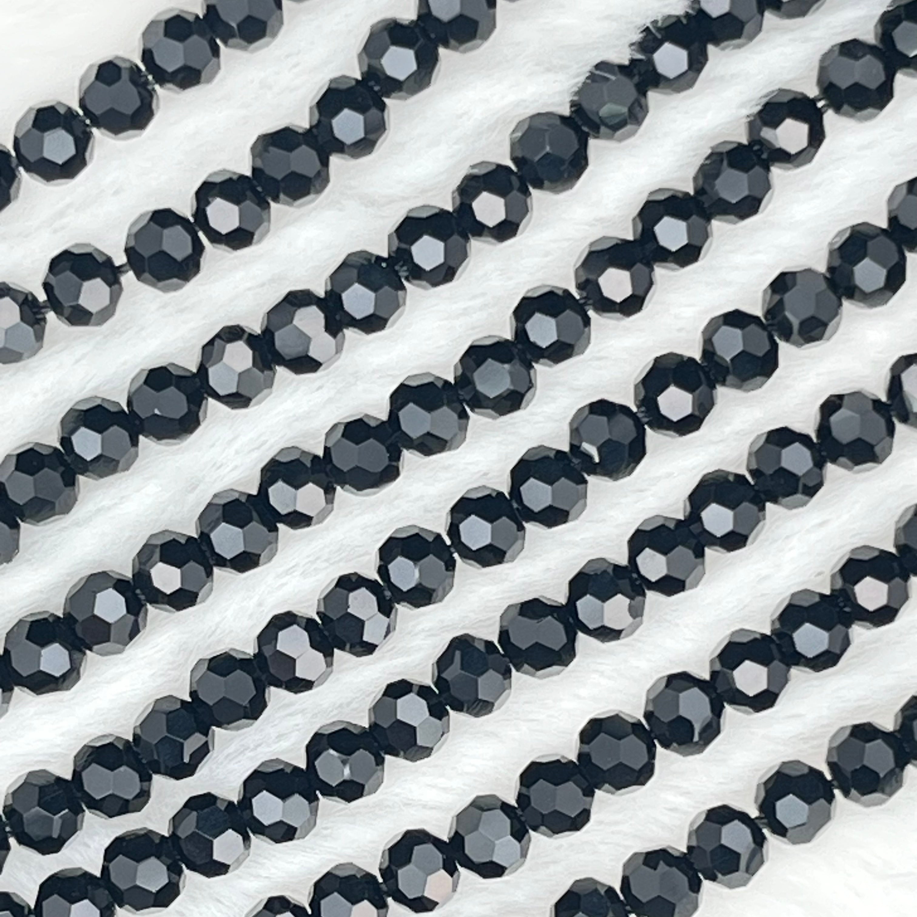 【 Round Faceted-3.5mm】Crystal Strands