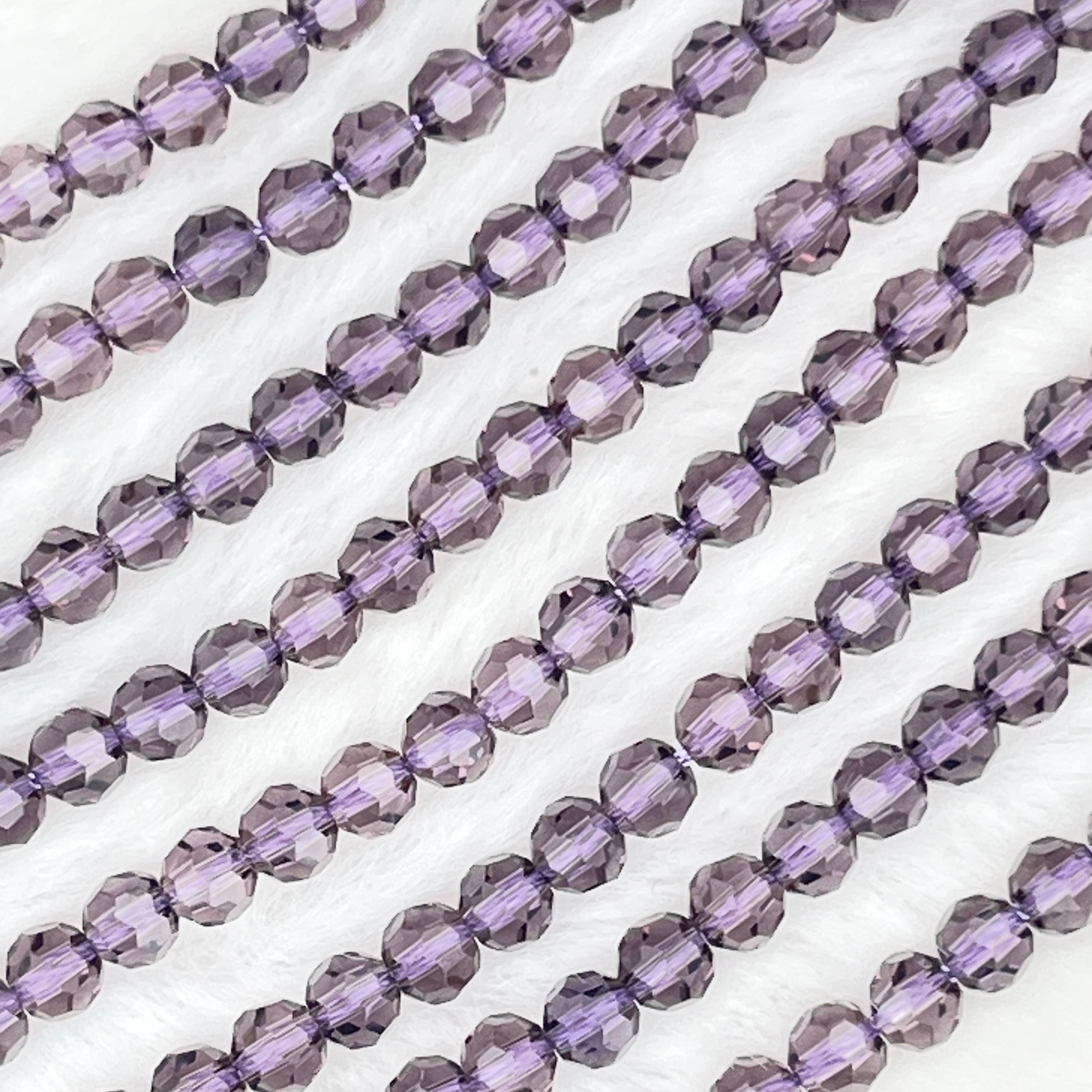 【 Round Faceted-3.5mm】Crystal Strands