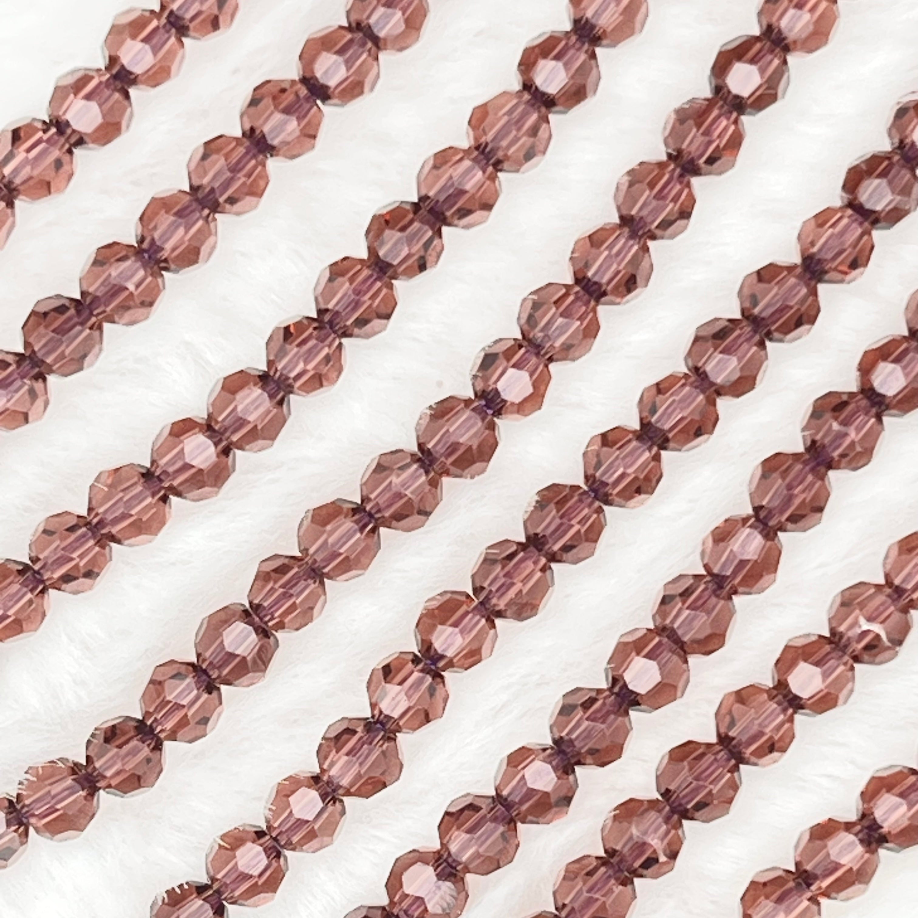 【 Round Faceted-3.5mm】Crystal Strands