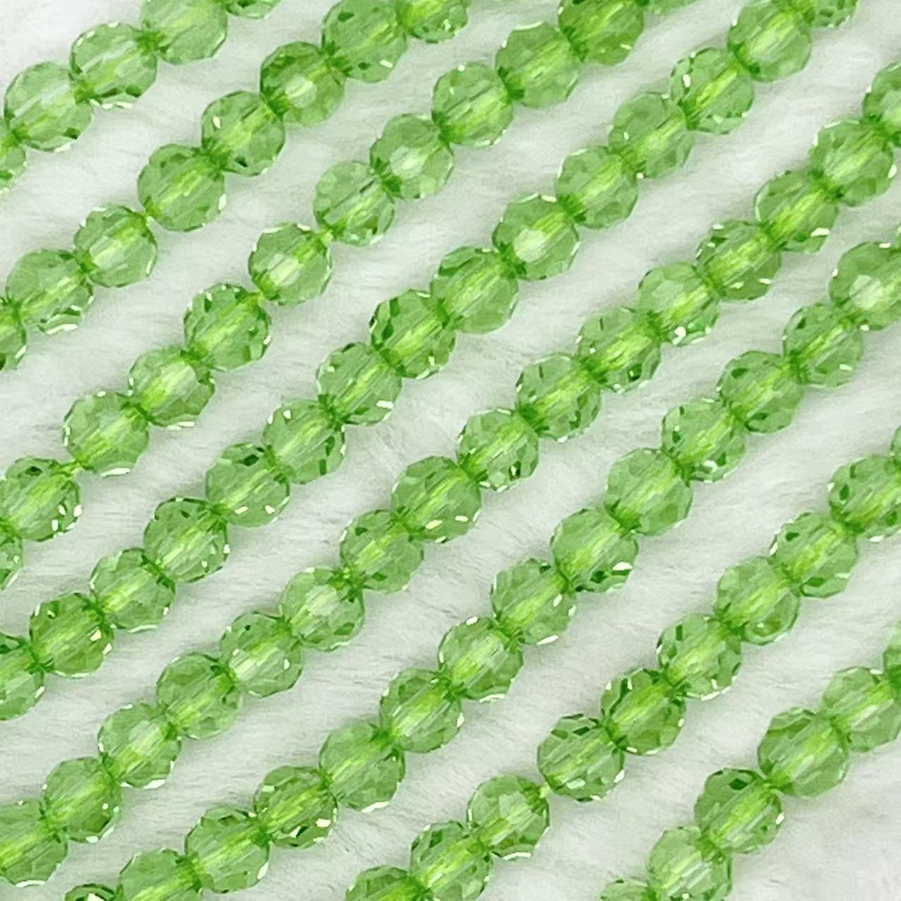 【 Round Faceted-3.5mm】Crystal Strands