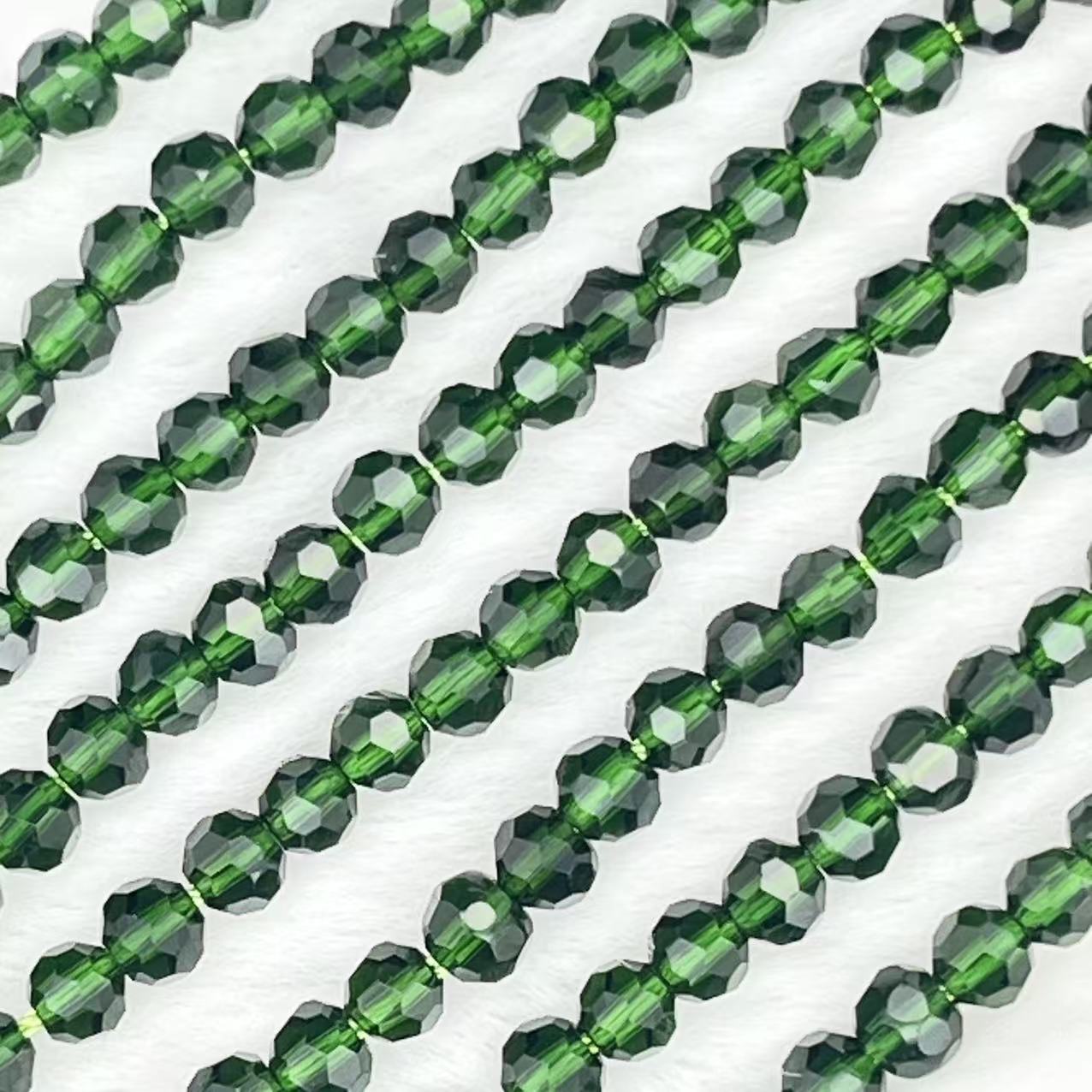 【 Round Faceted-3.5mm】Crystal Strands