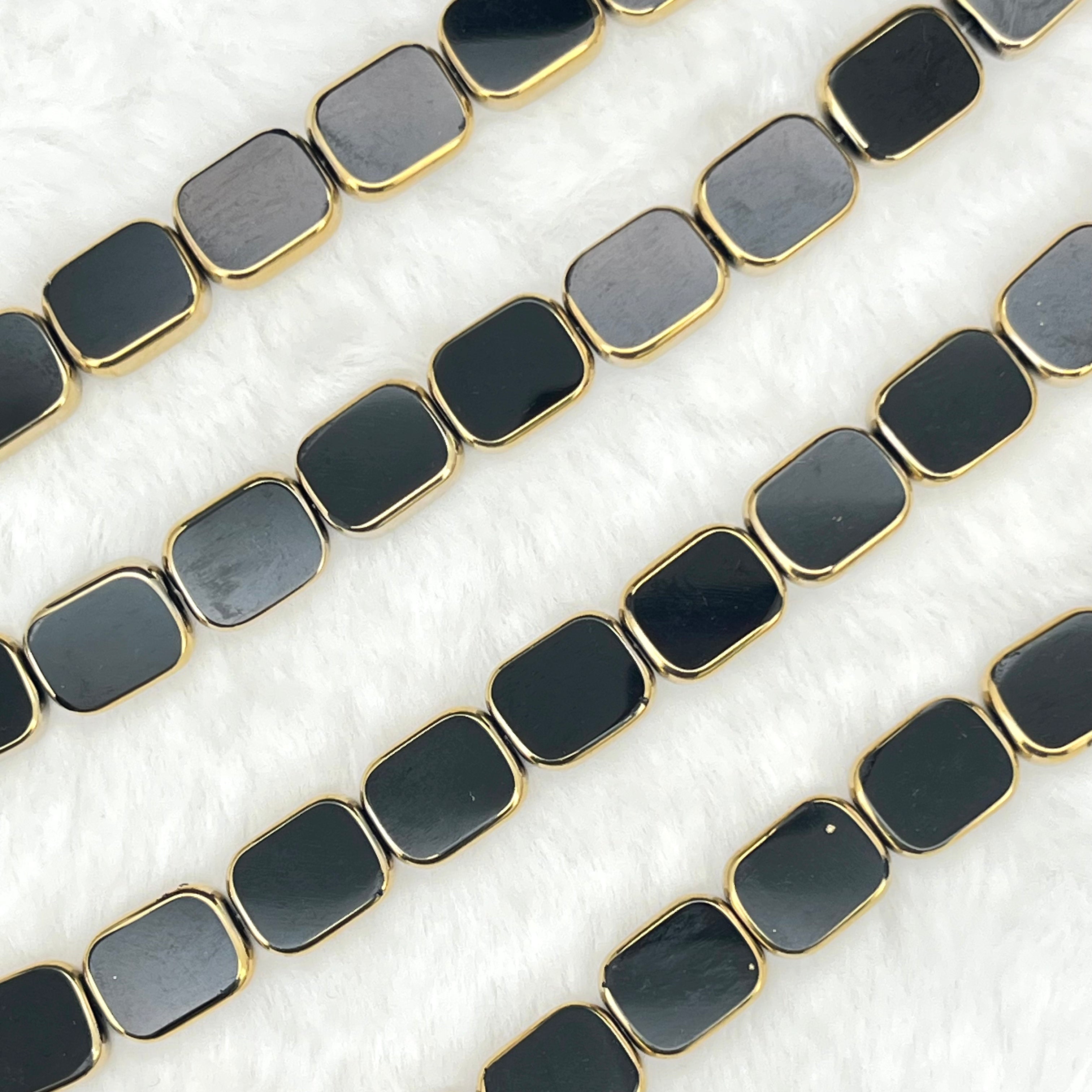 【Gold-Rimmed Square-11.5mm】Crystal Strands