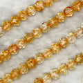 【 Crackle Round Faceted-7mm】Crystal Strands
