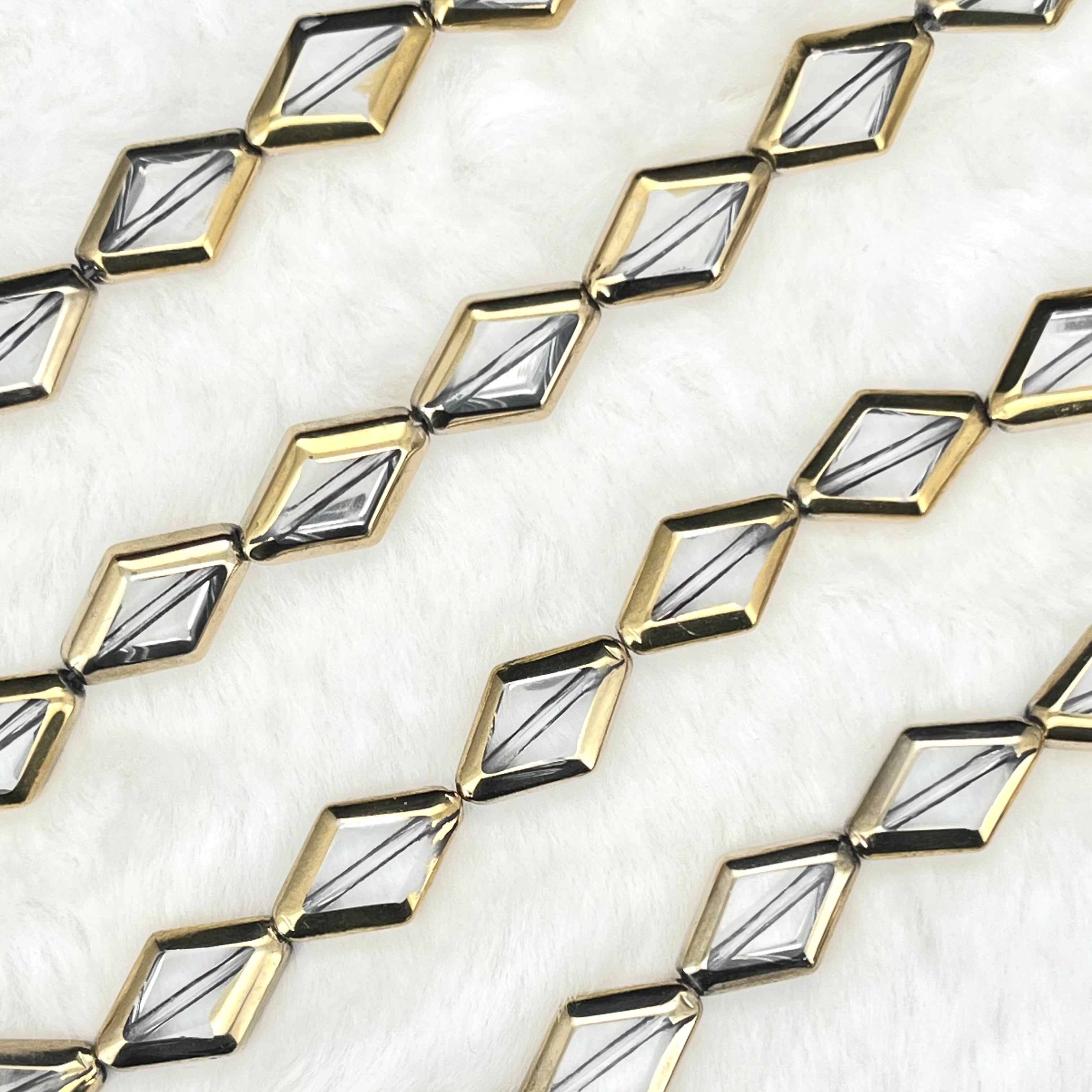 【Rhombus-15mm】Crystal Strands