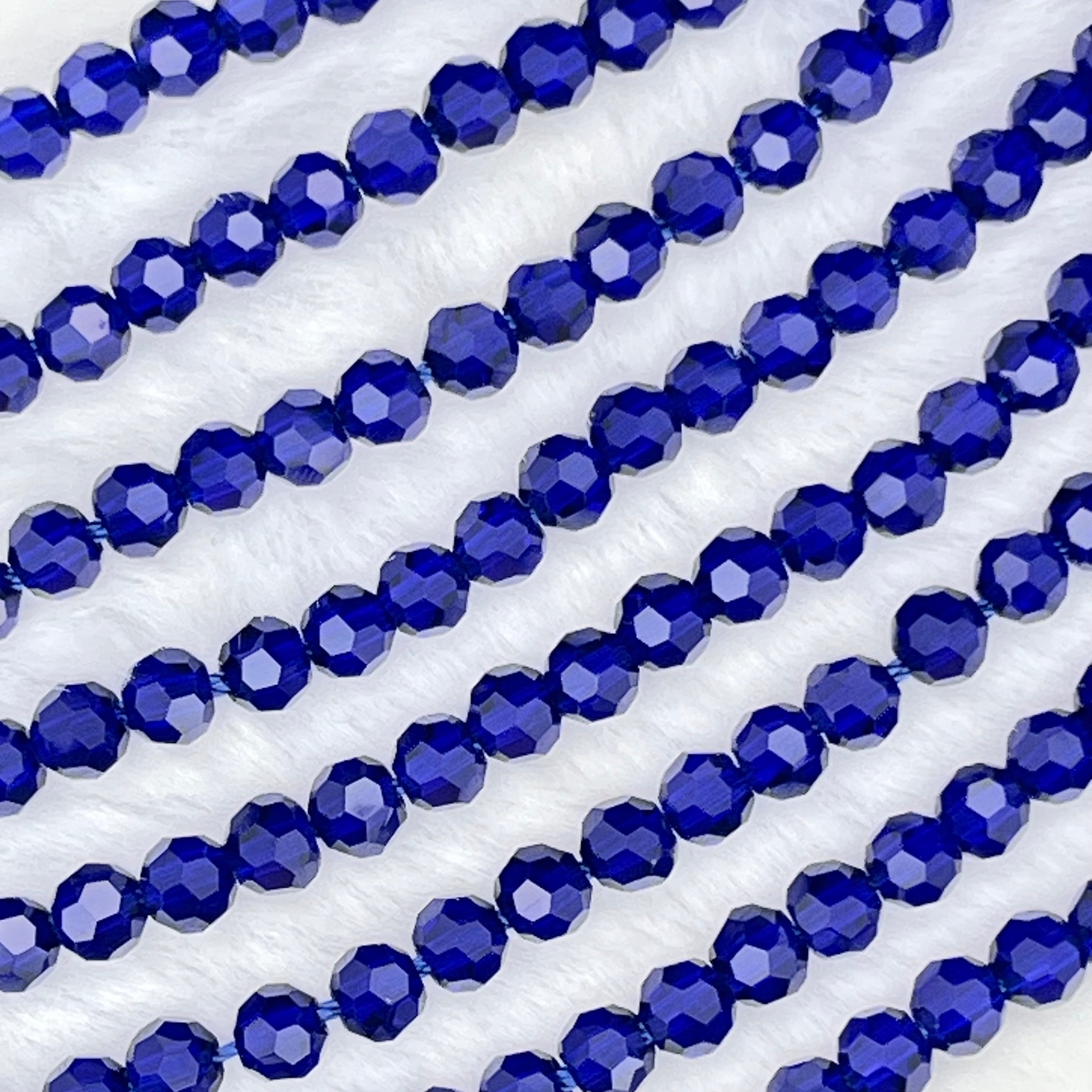 【 Round Faceted-3.5mm】Crystal Strands