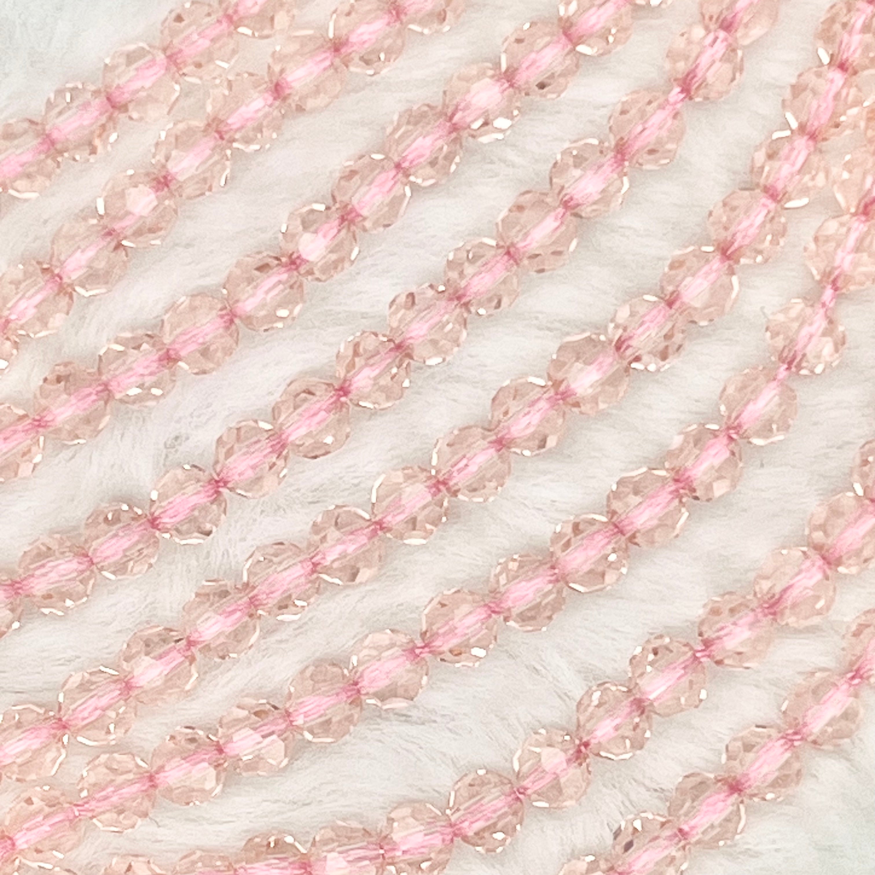 【 Round Faceted-3.5mm】Crystal Strands