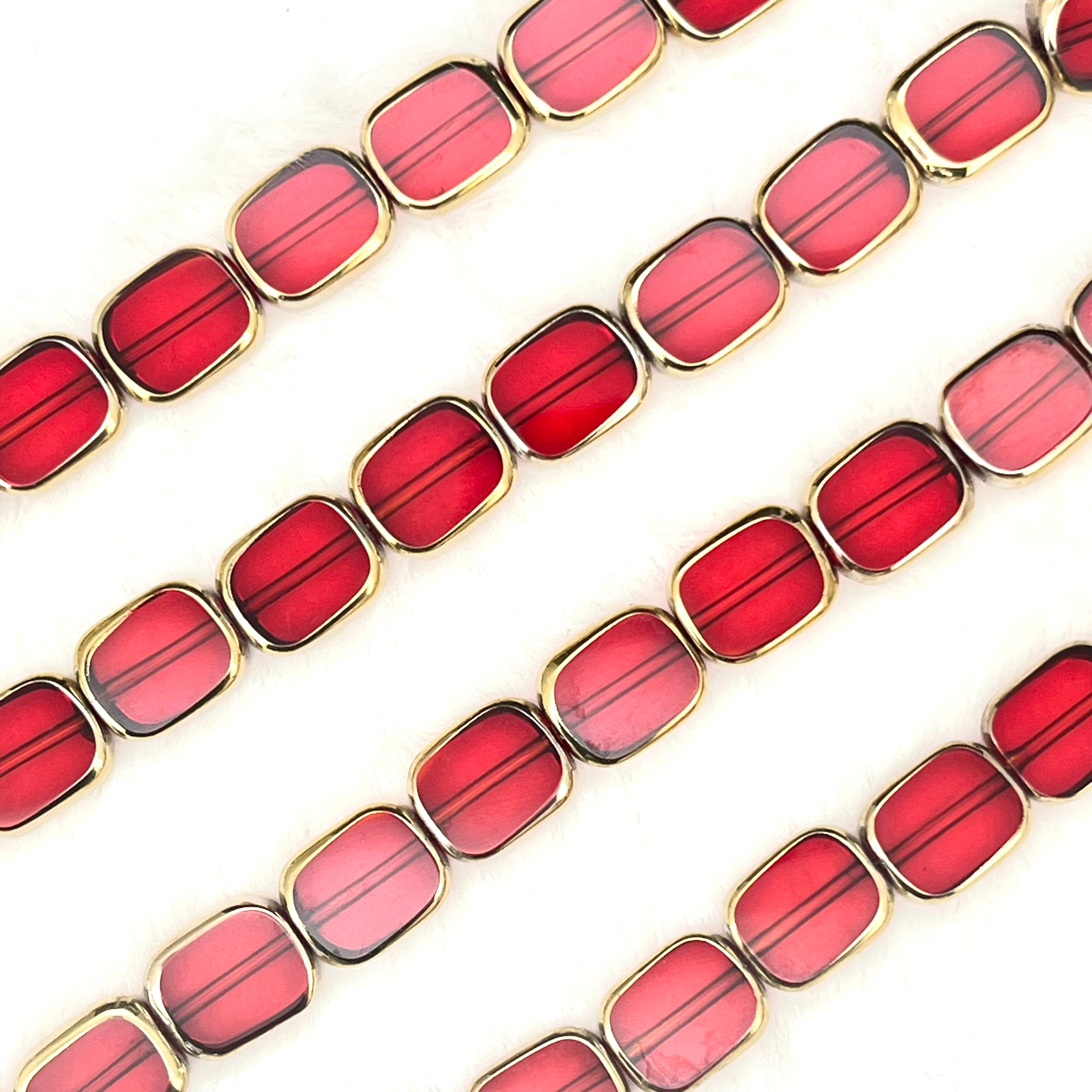 【Gold-Rimmed Square-11.5mm】Crystal Strands