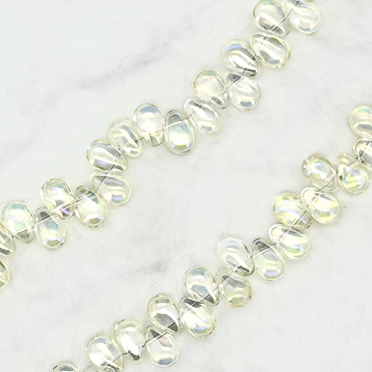 【Smooth Teatrdrop-4.5mm】Crystal Strands