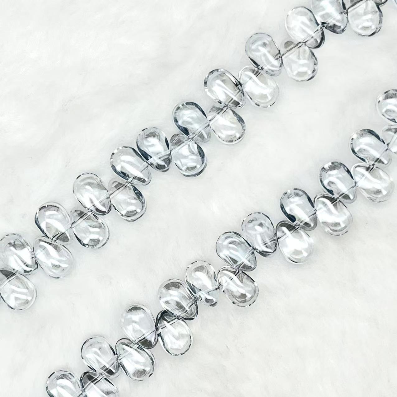 【Smooth Teatrdrop-4.5mm】Crystal Strands