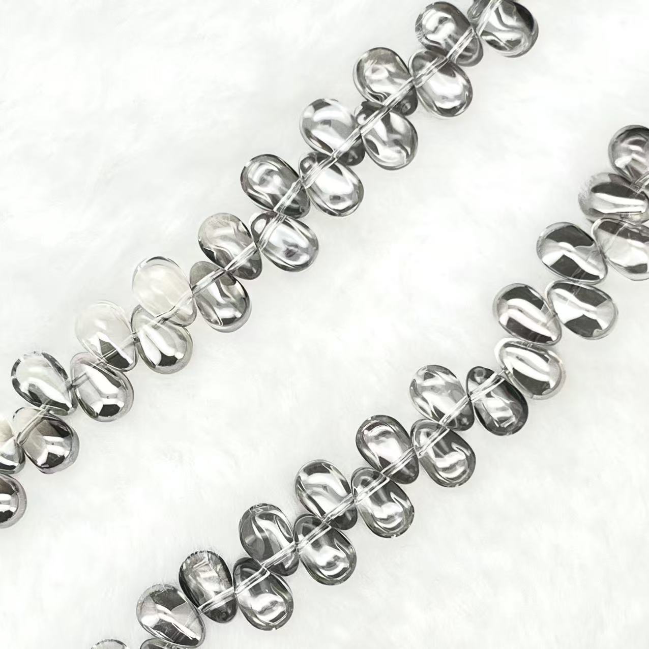 【Smooth Teatrdrop-4.5mm】Crystal Strands