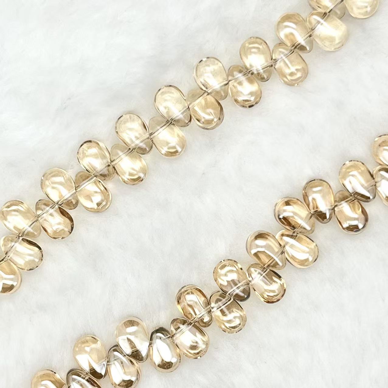 【Smooth Teatrdrop-4.5mm】Crystal Strands