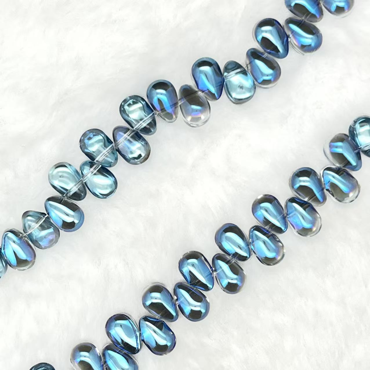 【Smooth Teatrdrop-4.5mm】Crystal Strands