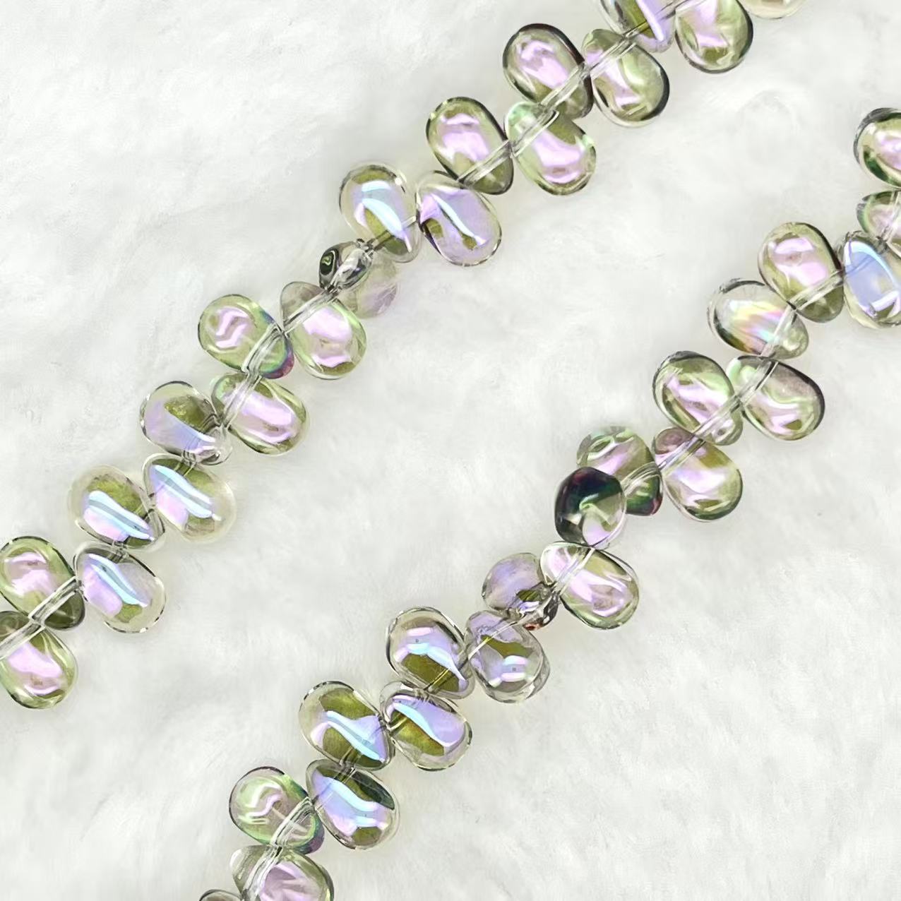 【Smooth Teatrdrop-4.5mm】Crystal Strands