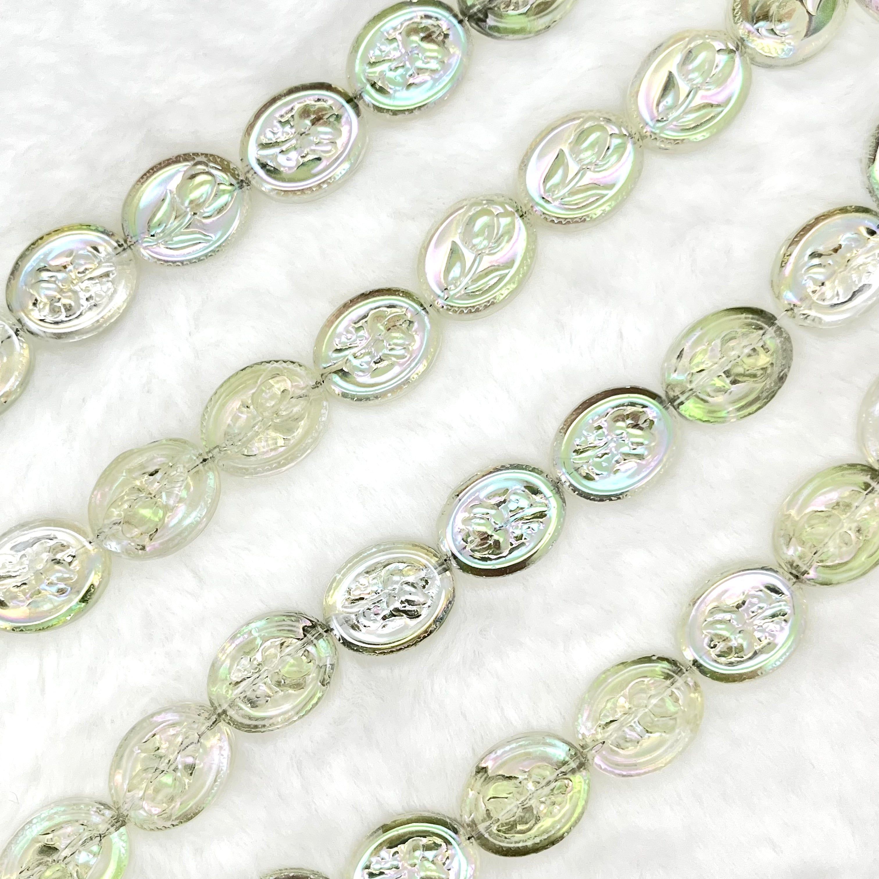 【Tulip Oval-14mm】Crystal Strands