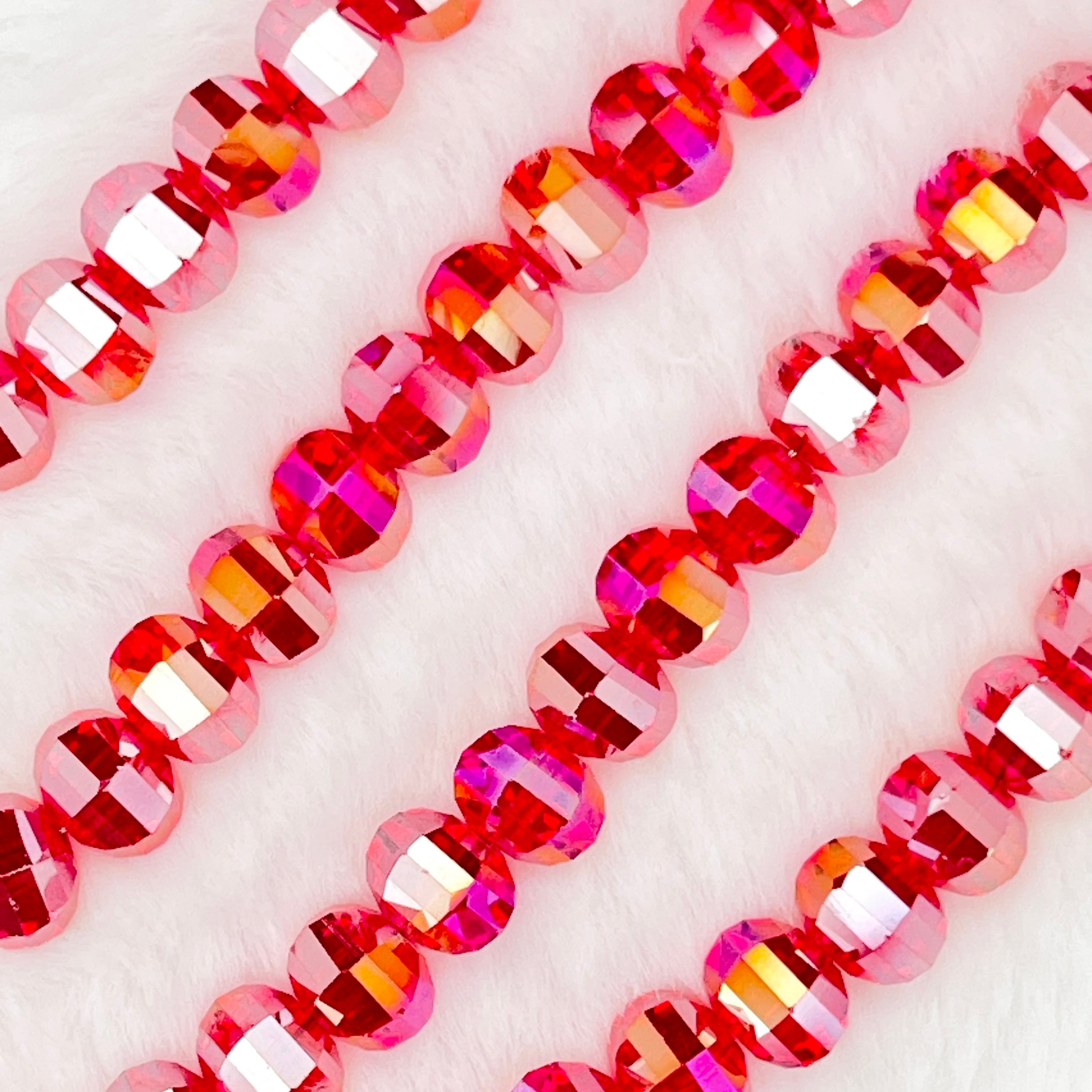 【 Watermelon-7mm】Crystal Strands