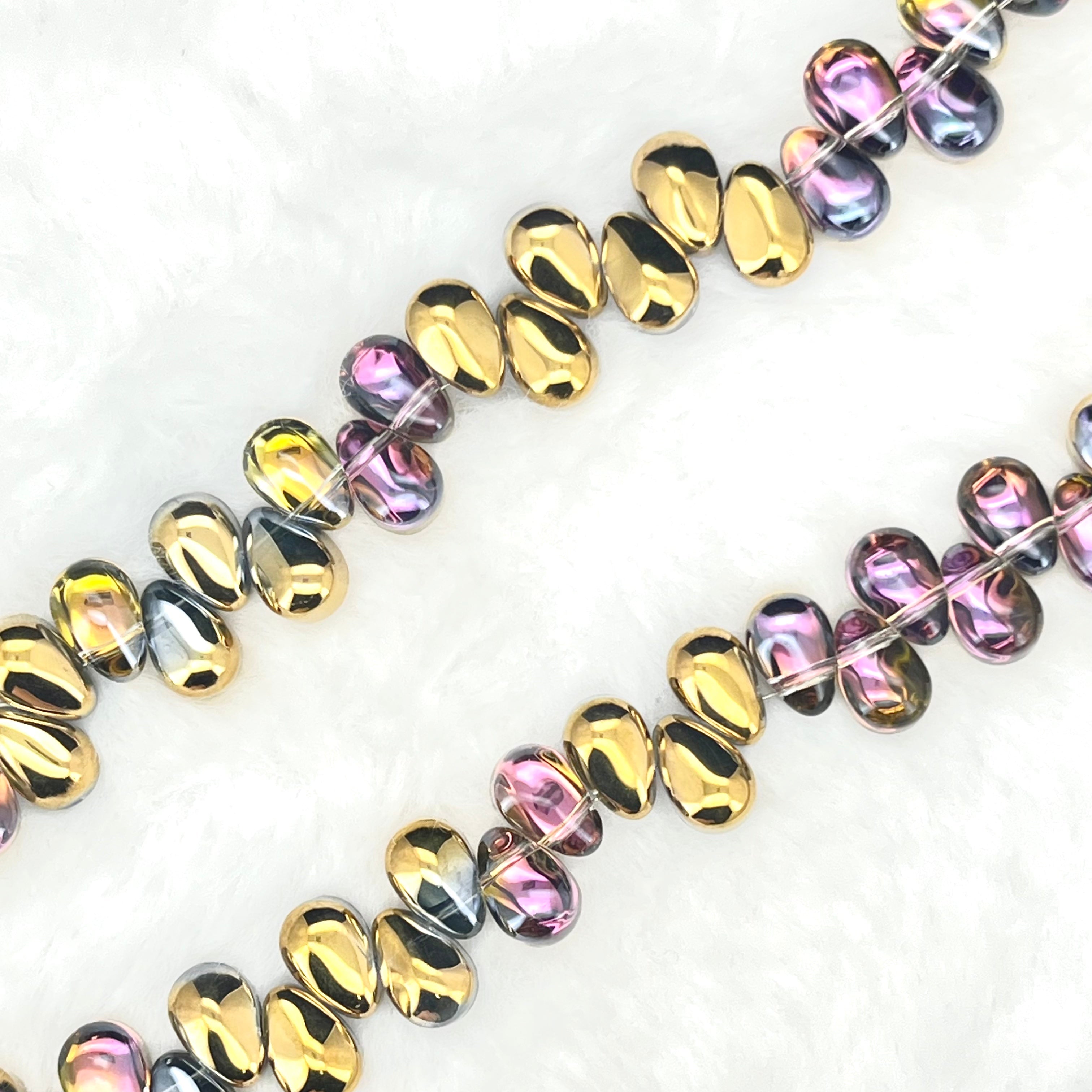 【Smooth Teatrdrop-4.5mm】Crystal Strands