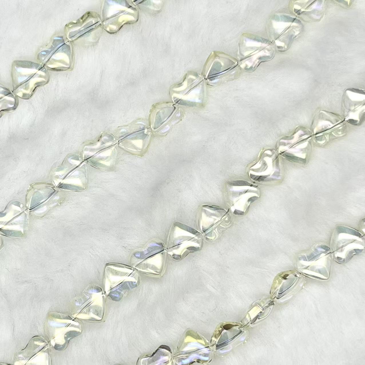 【Smooth Heart-8.5mm】Crystal Strands