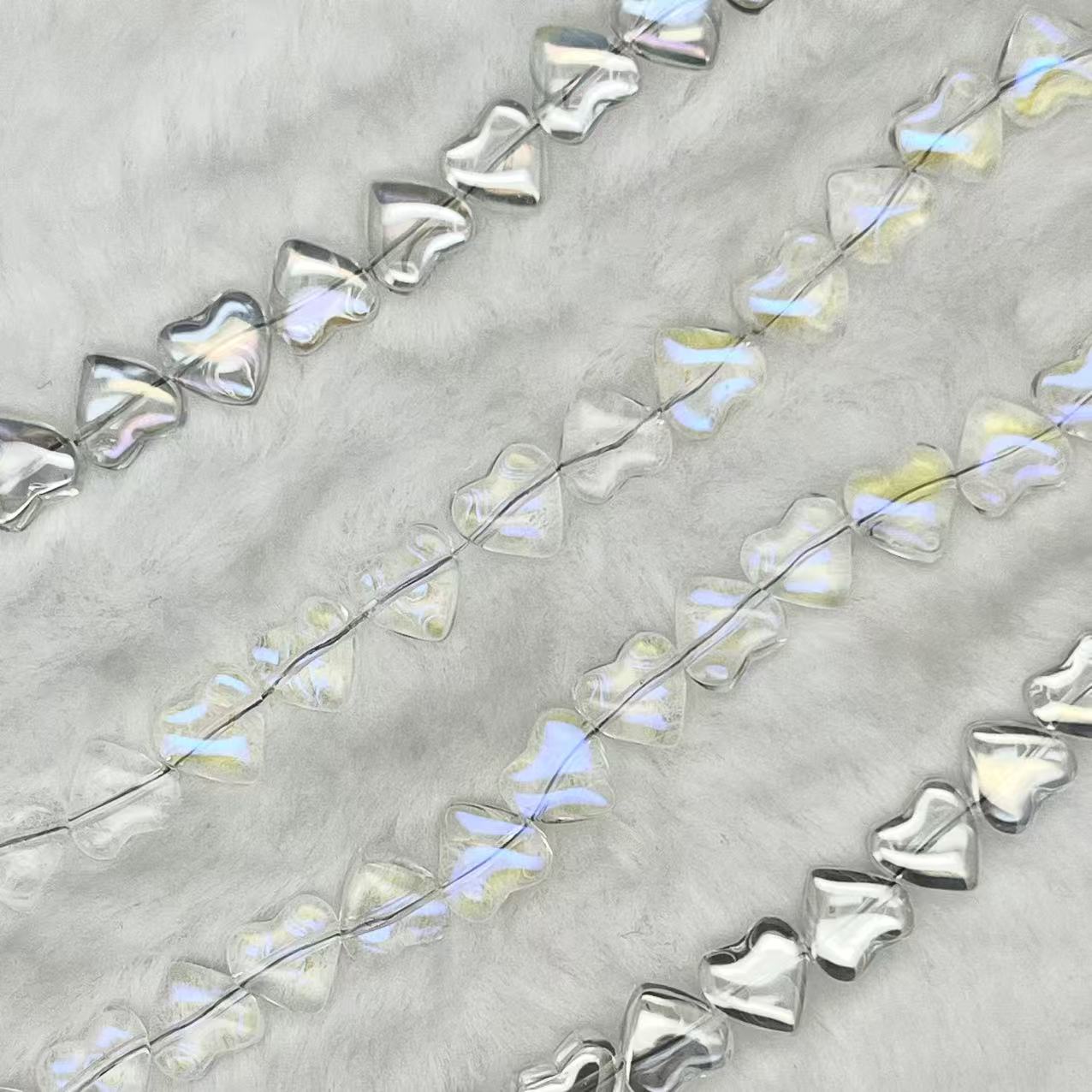 【Smooth Heart-8.5mm】Crystal Strands