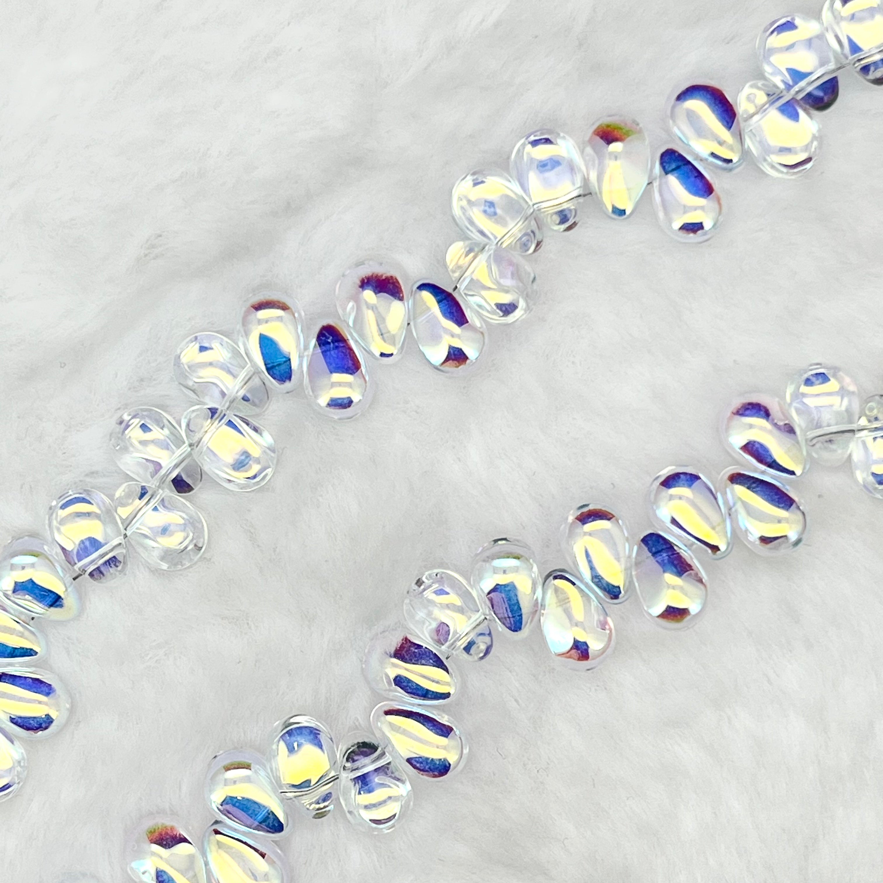 【Smooth Teatrdrop-4.5mm】Crystal Strands