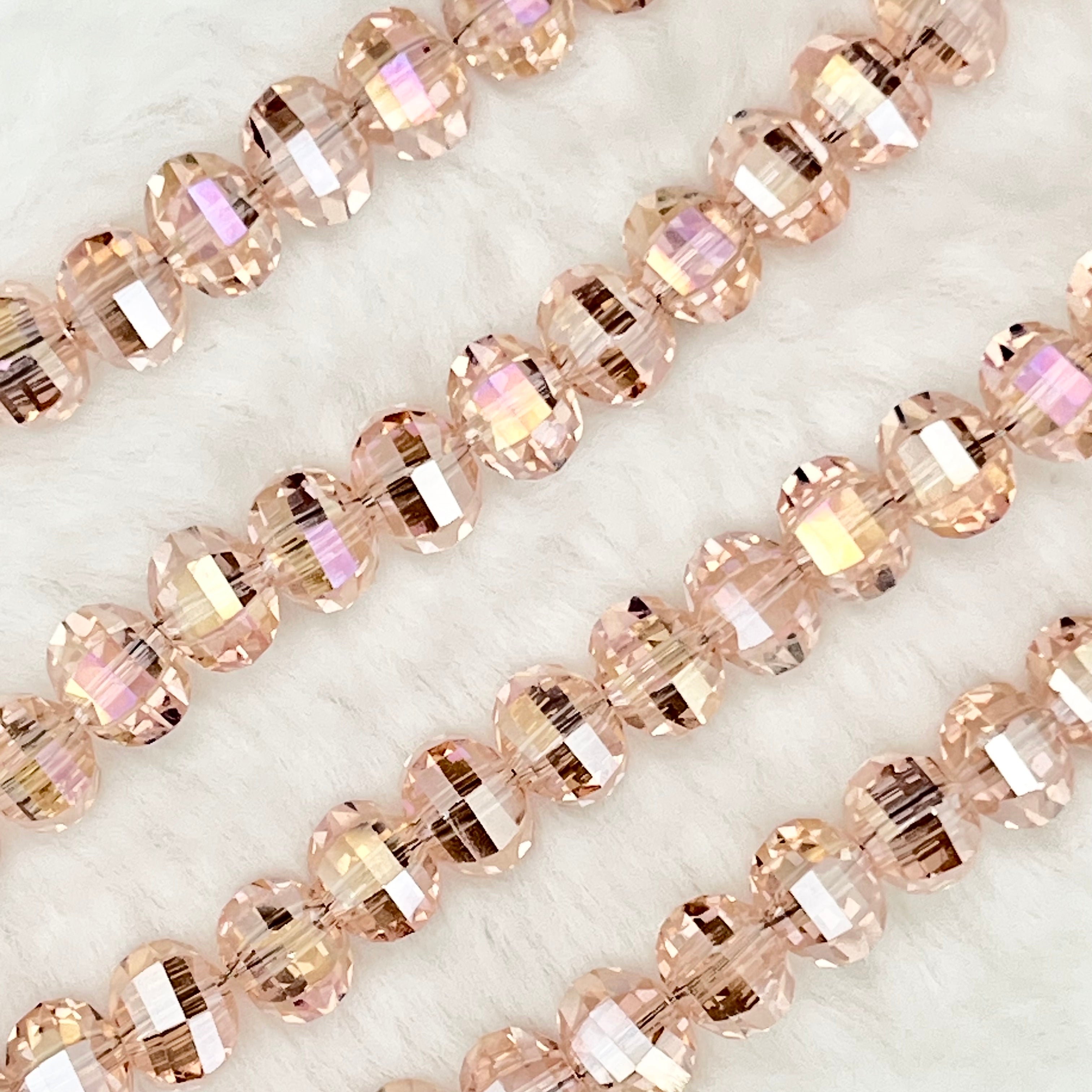 【 Watermelon-7mm】Crystal Strands