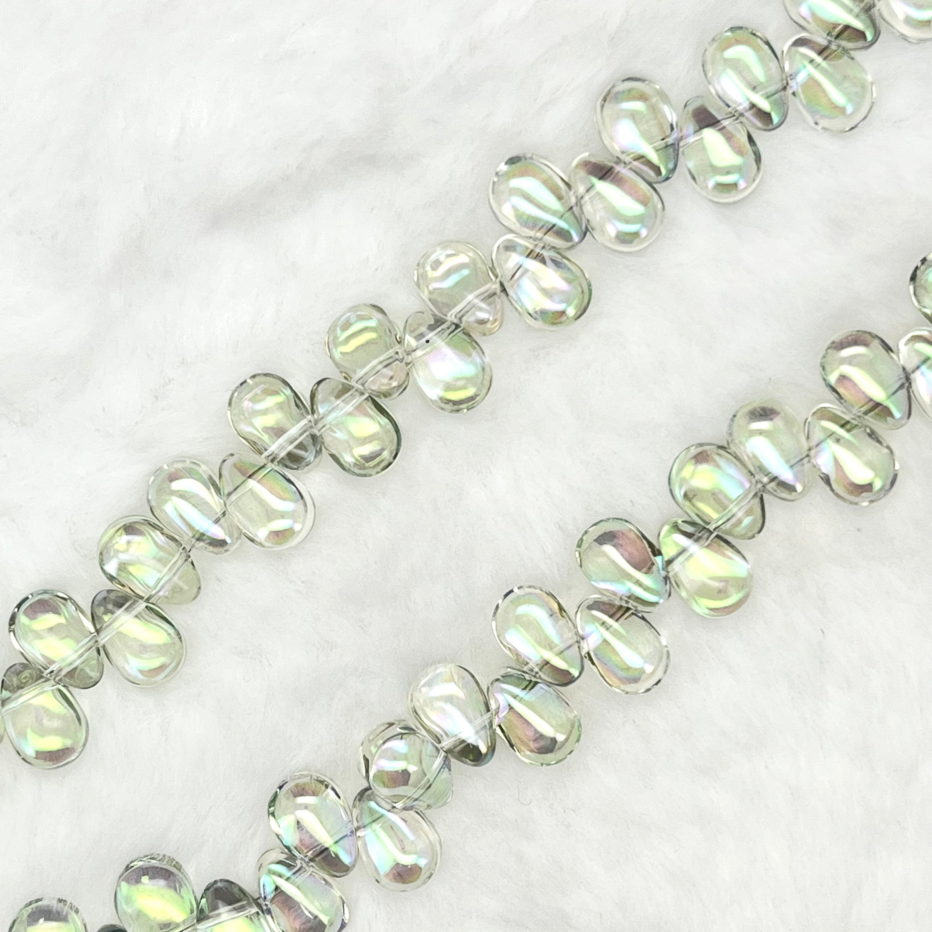 【Smooth Teatrdrop-4.5mm】Crystal Strands