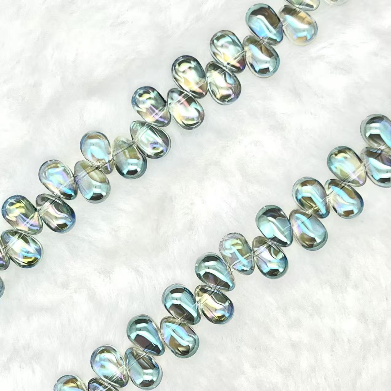 【Smooth Teatrdrop-4.5mm】Crystal Strands