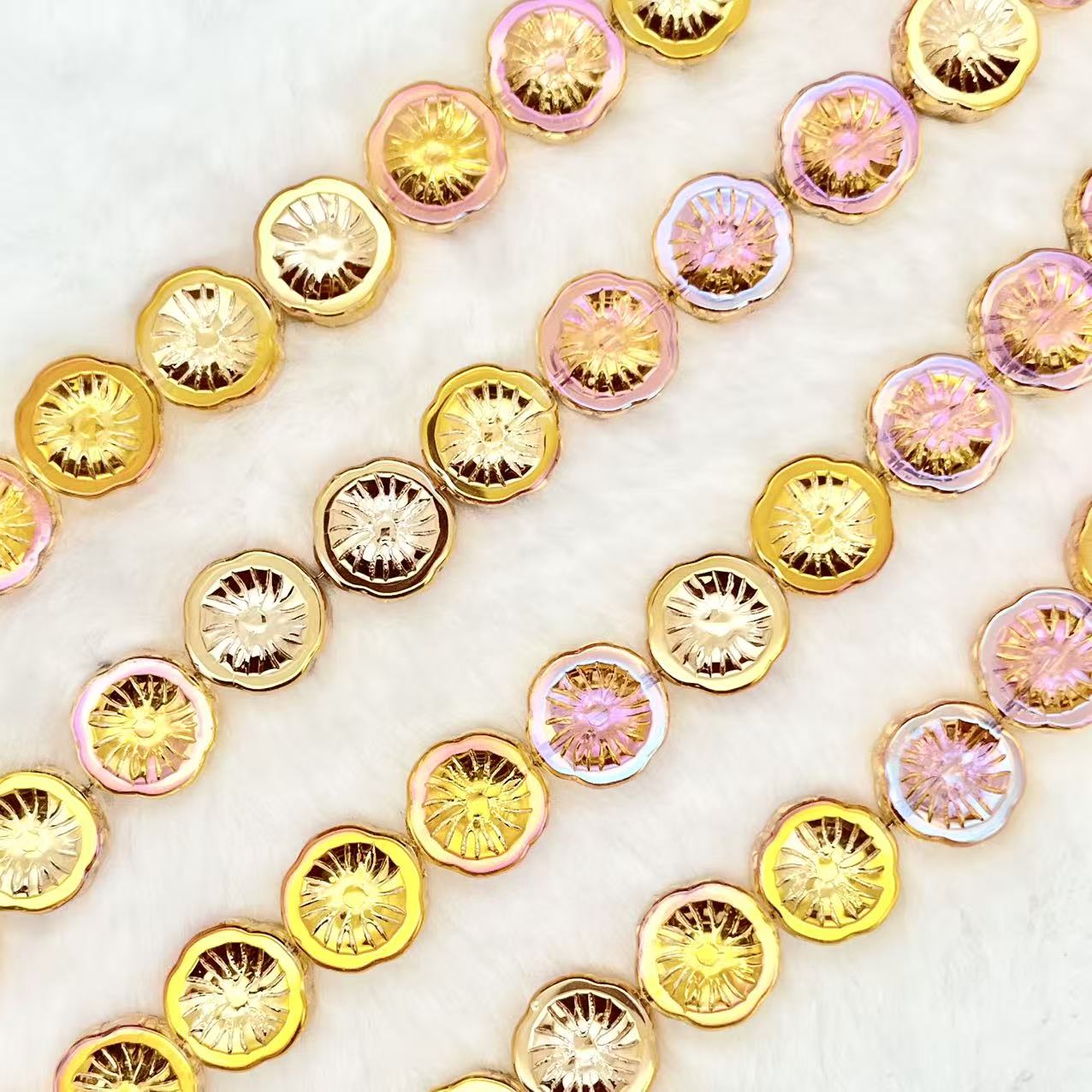 【Lime Slices-14mm】Crystal Strands