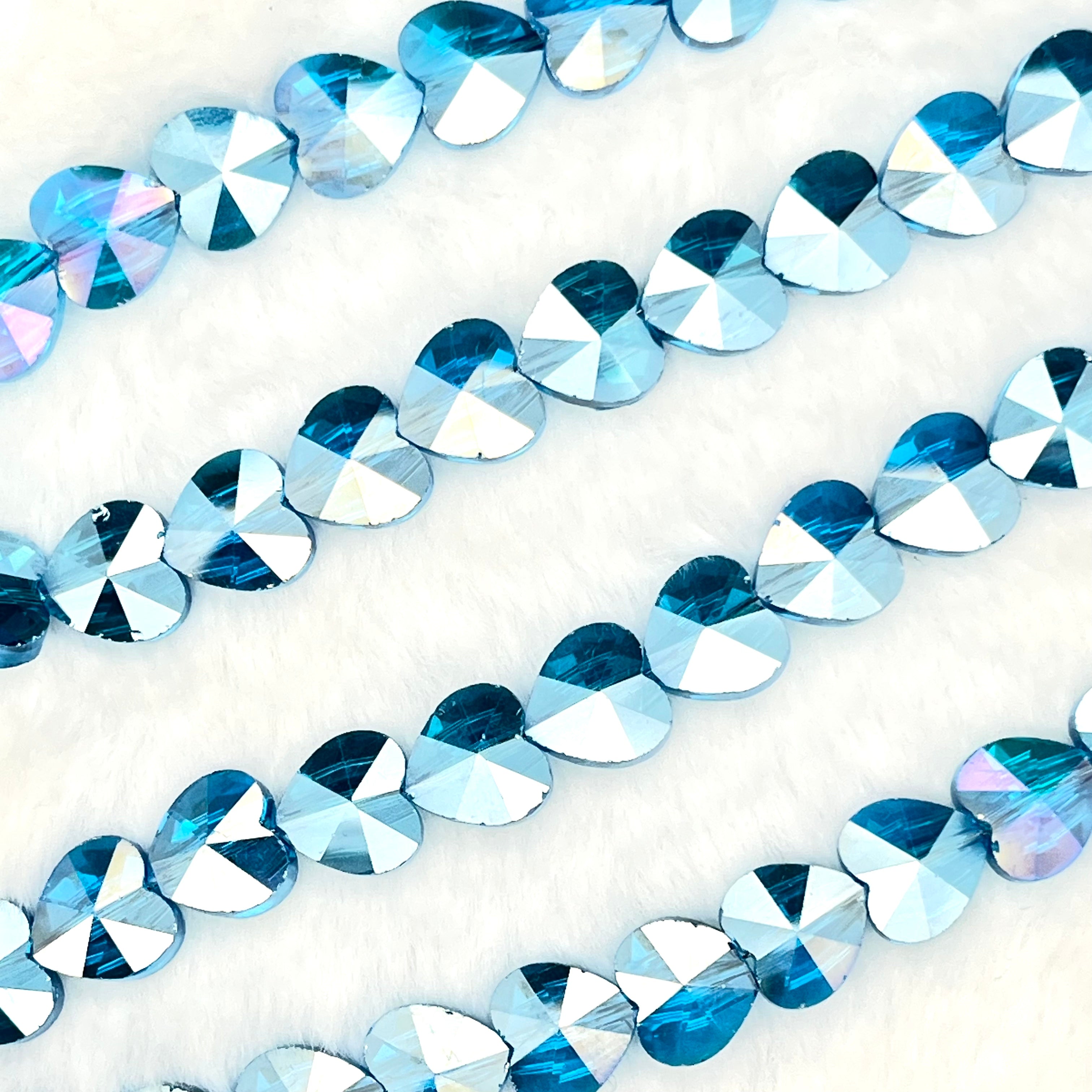 【Love Heart-10mm】Crystal Strands