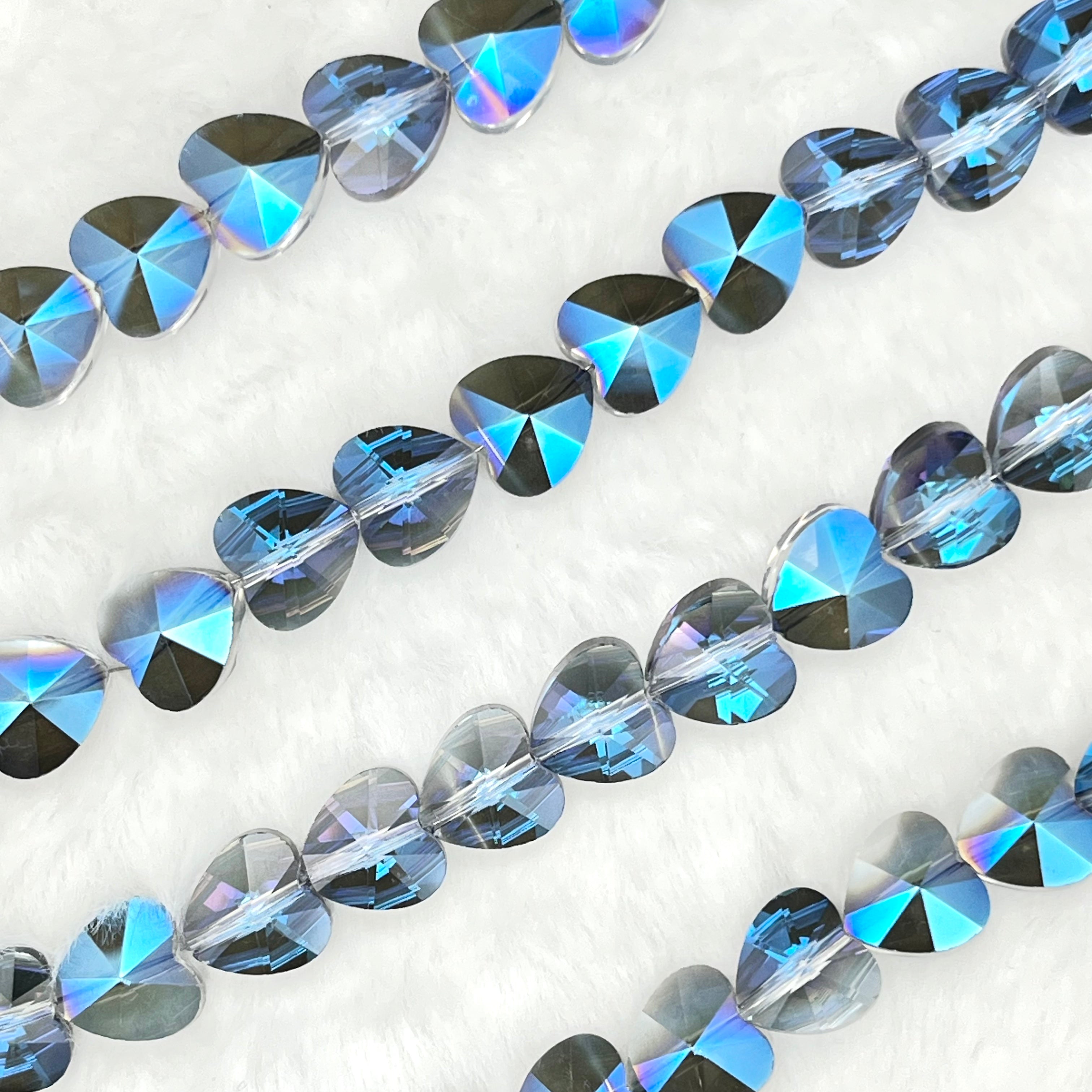 【Love Heart-10mm】Crystal Strands