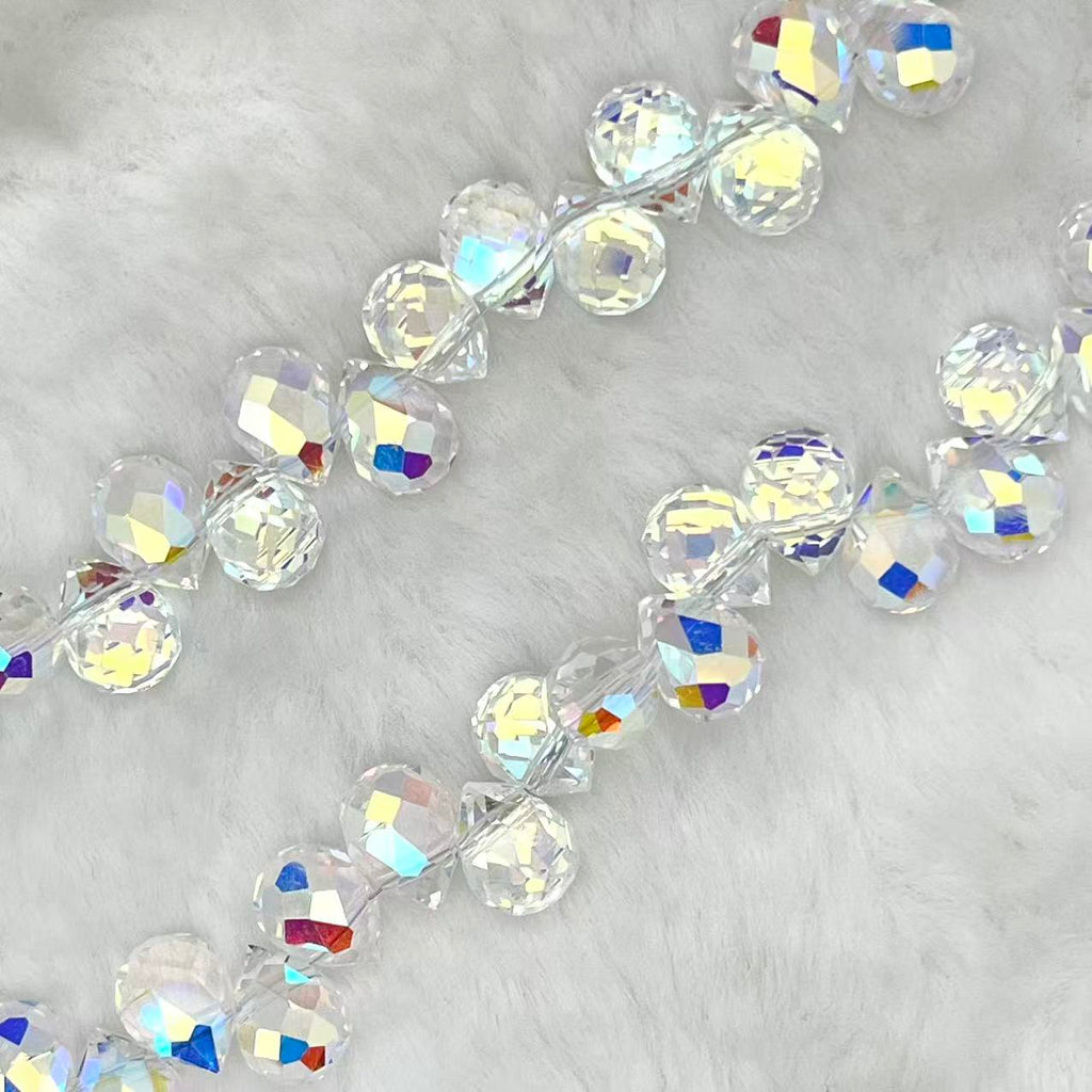 【Faceted Teardrop-5.5mm】Crystal Strands