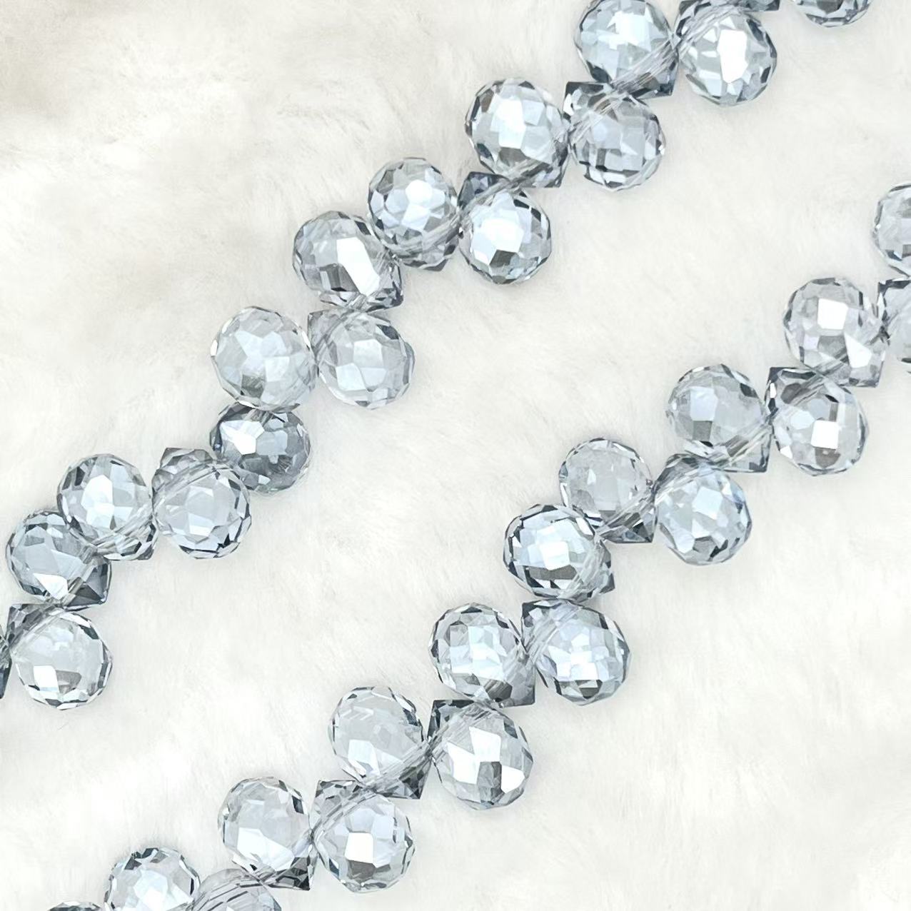 【Faceted Teardrop-5.5mm】Crystal Strands