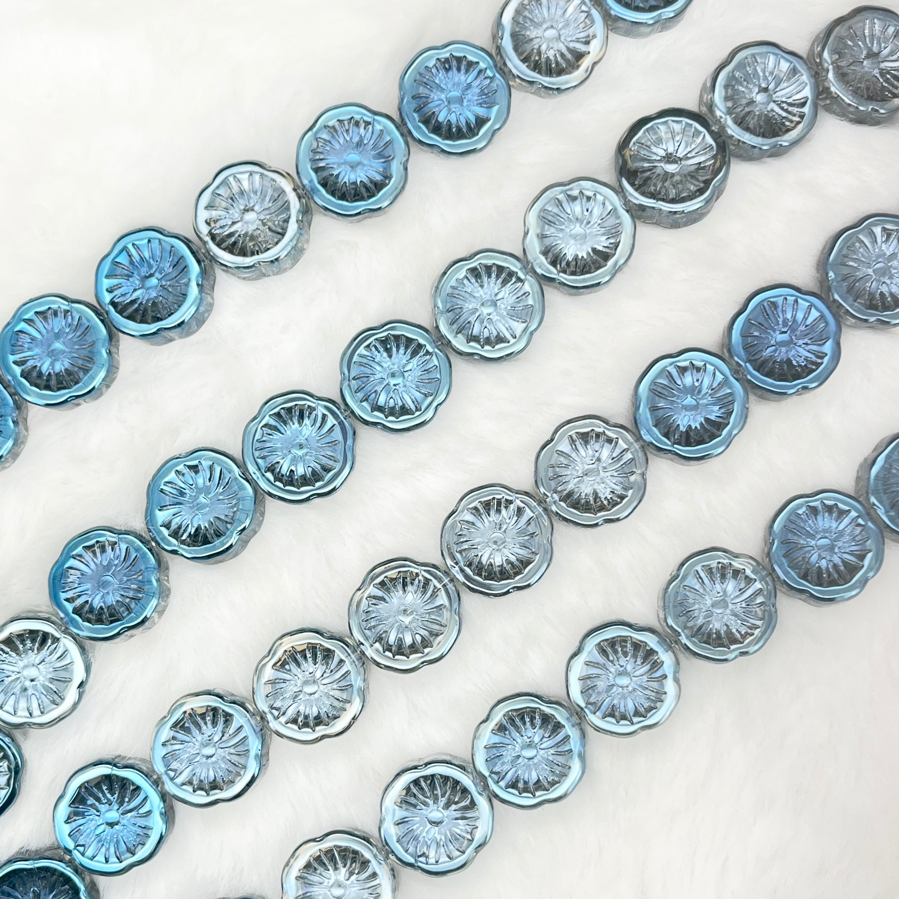 【Lime Slices-14mm】Crystal Strands