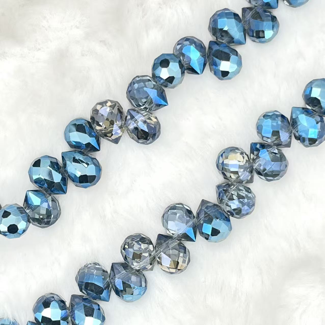 【Faceted Teardrop-5.5mm】Crystal Strands