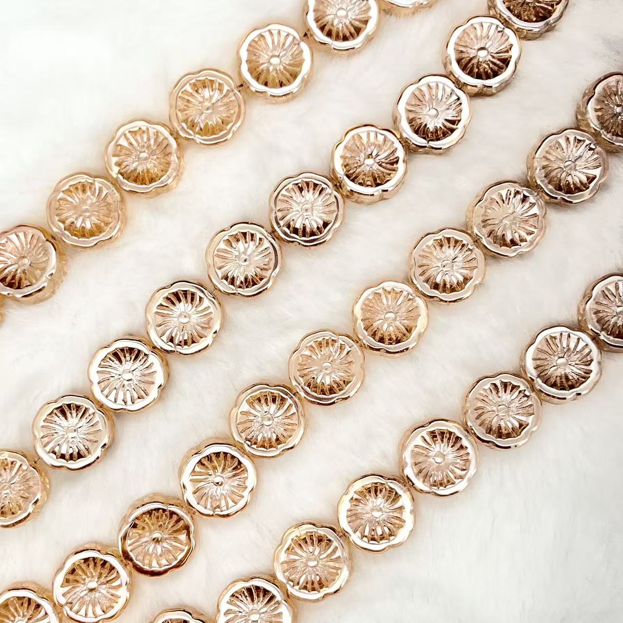 【Lime Slices-14mm】Crystal Strands