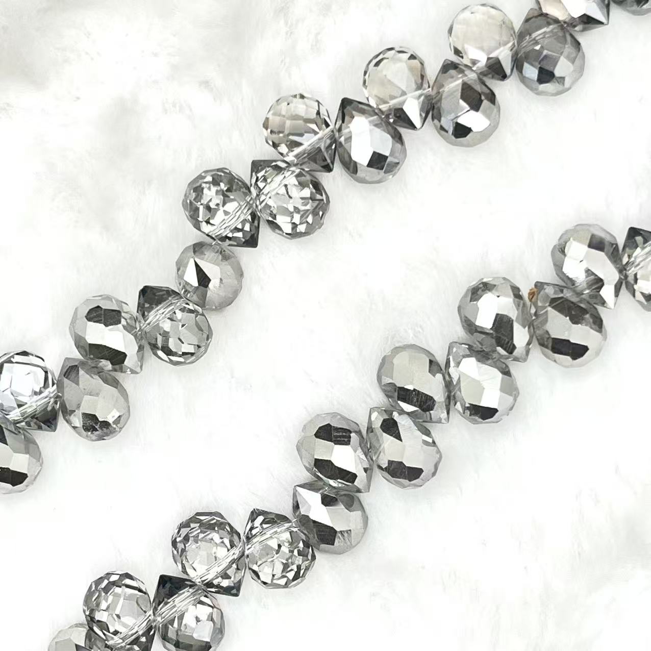 【Faceted Teardrop-5.5mm】Crystal Strands
