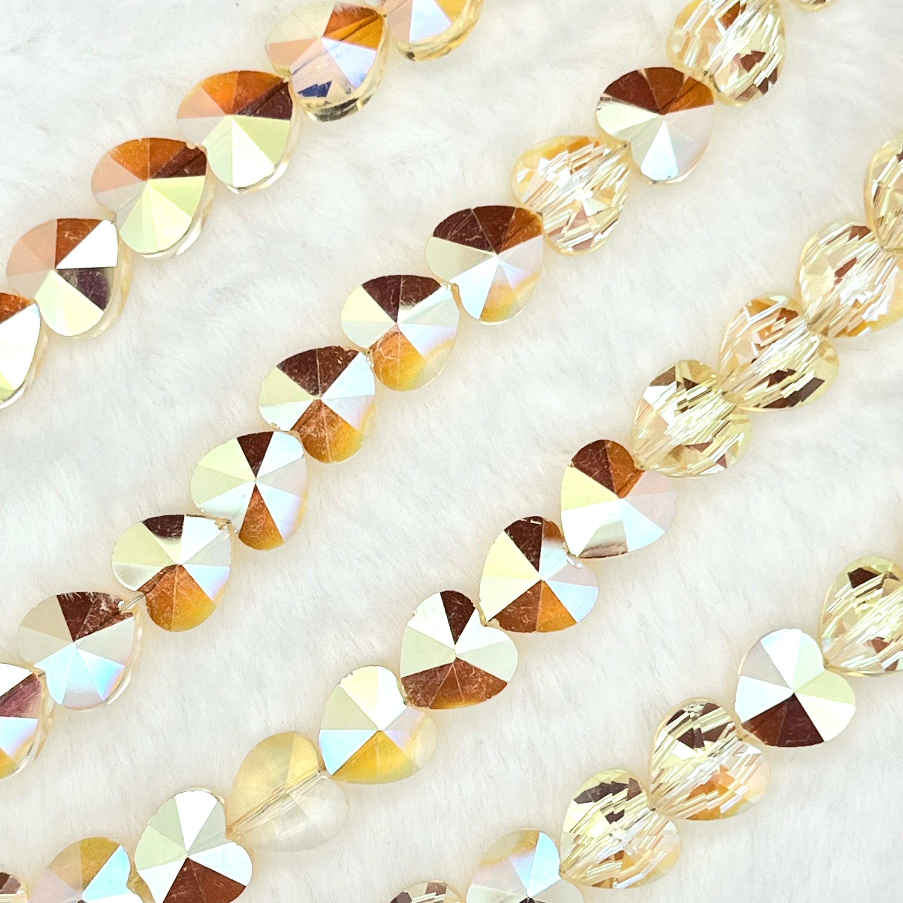 【Love Heart-10mm】Crystal Strands