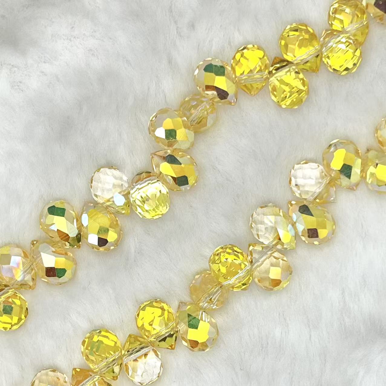 【Faceted Teardrop-5.5mm】Crystal Strands