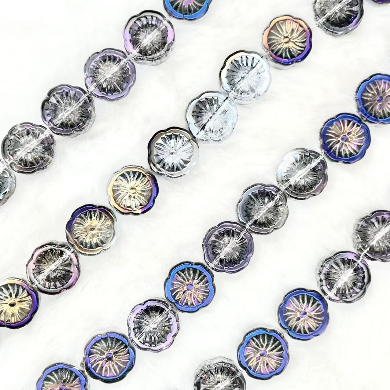 【Lime Slices-14mm】Crystal Strands