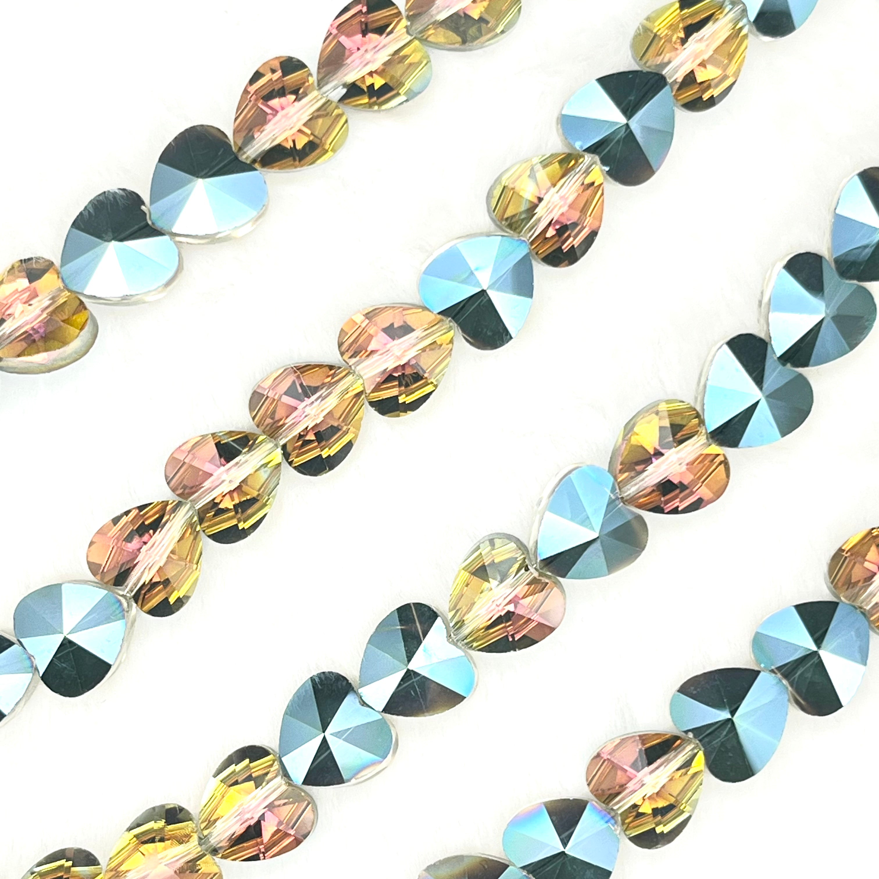 【Love Heart-10mm】Crystal Strands