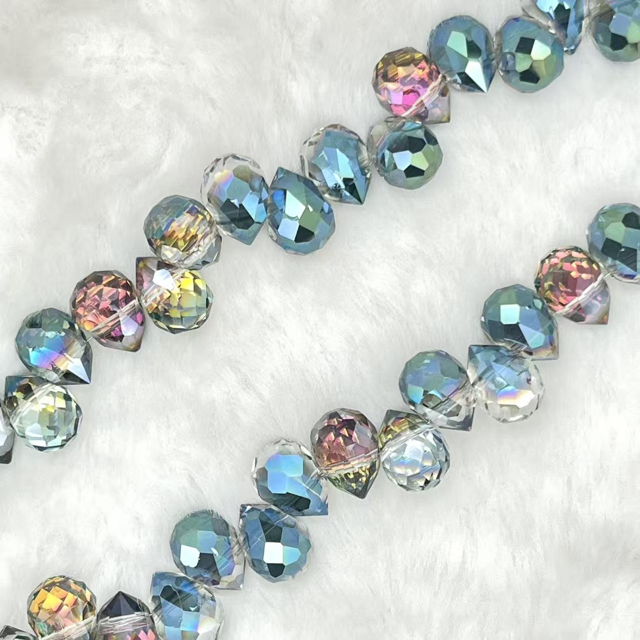 【Faceted Teardrop-5.5mm】Crystal Strands