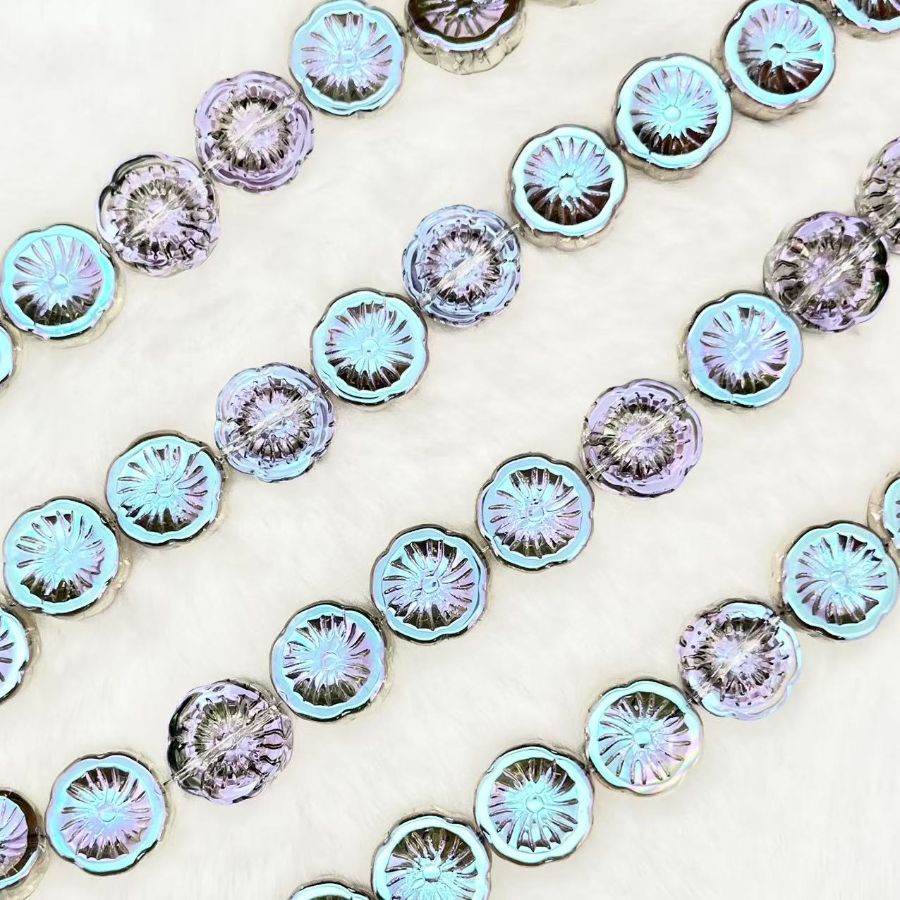 【Lime Slices-14mm】Crystal Strands