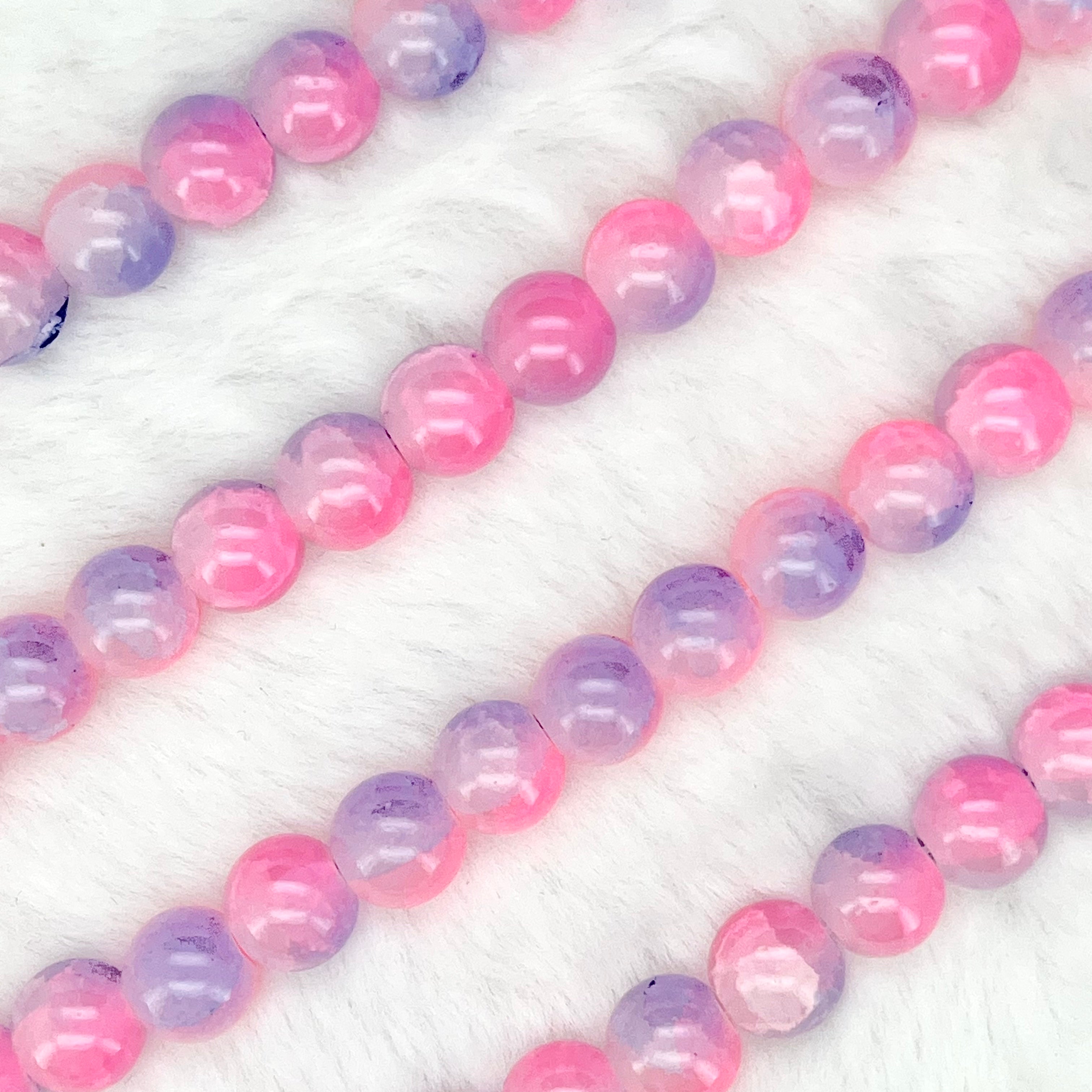 10MM Crackle Glass Beads Strands