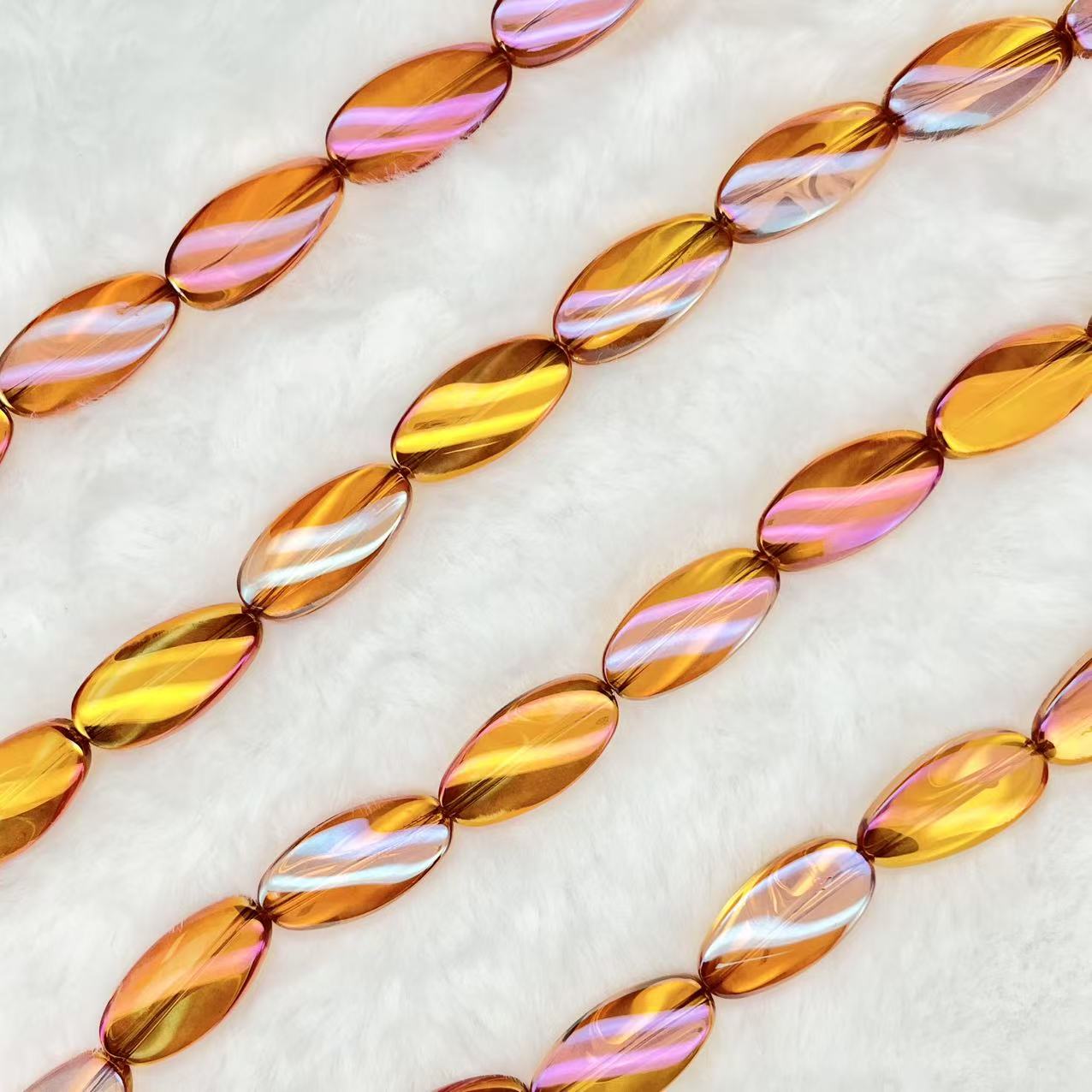 【Helical Oval-25mm】Crystal Strands