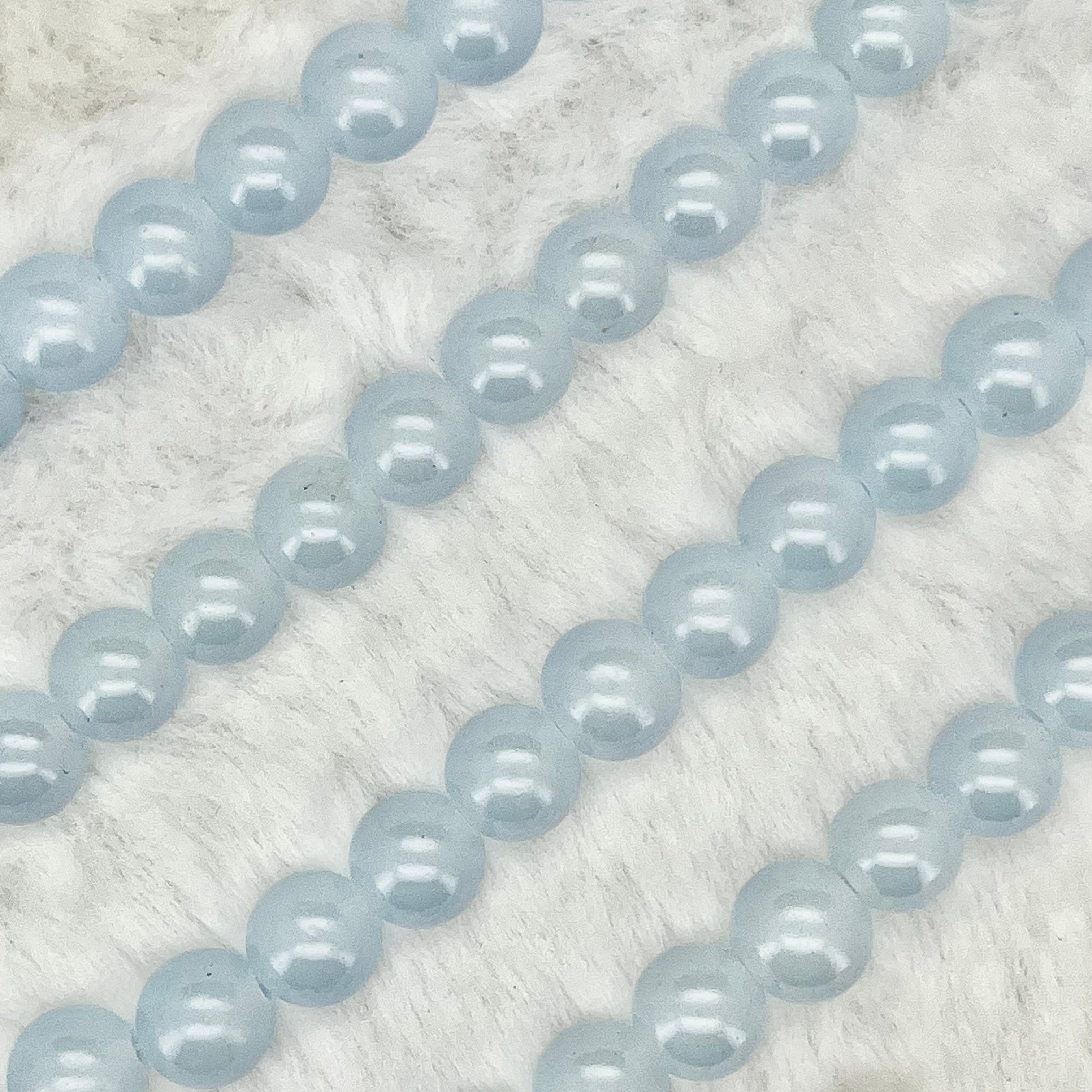 10MM Milky Glass Beads Strands